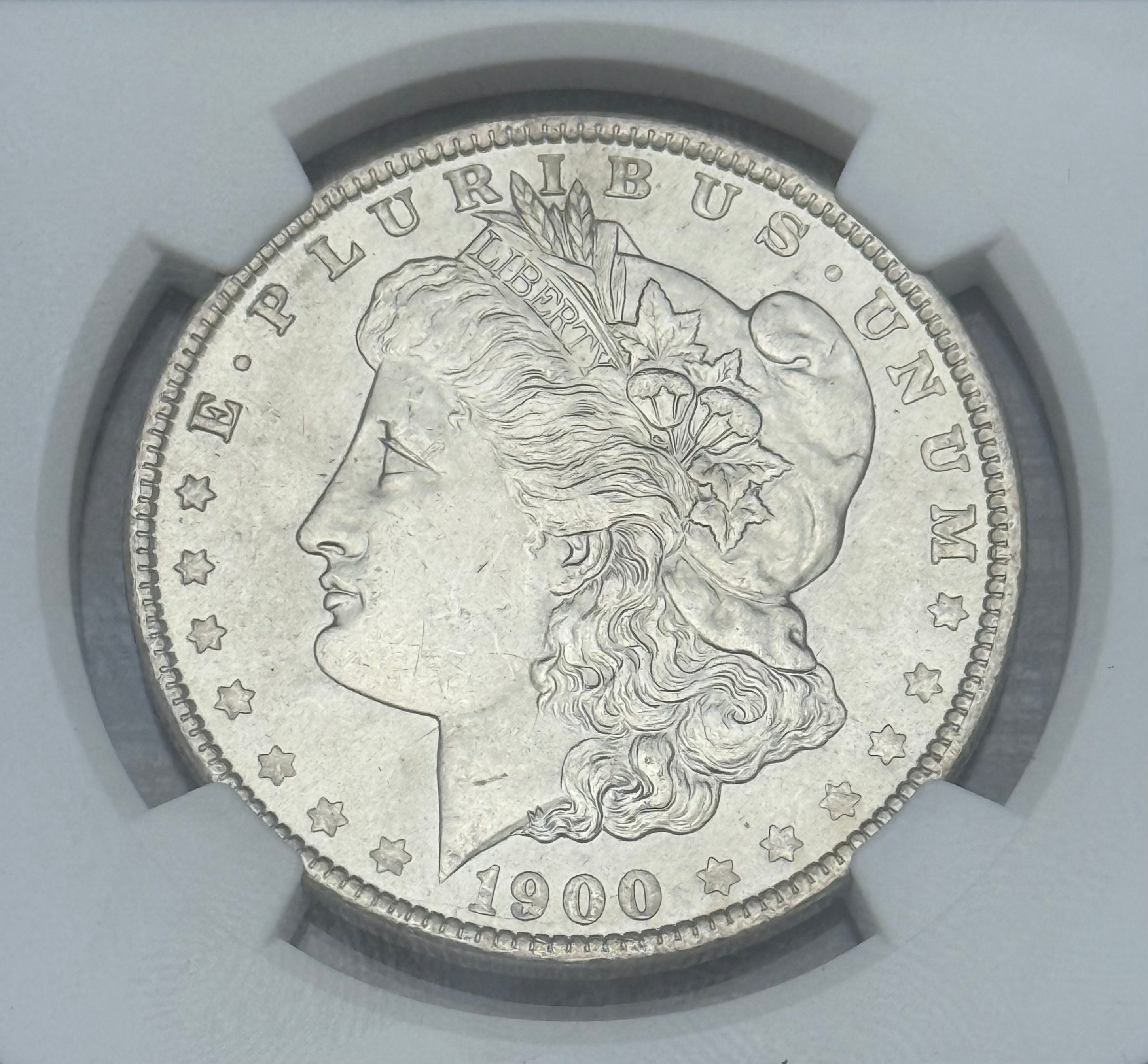 1900-O $1 US Morgan Silver Dollar~ NGC UNC Details-OBV Cleaned