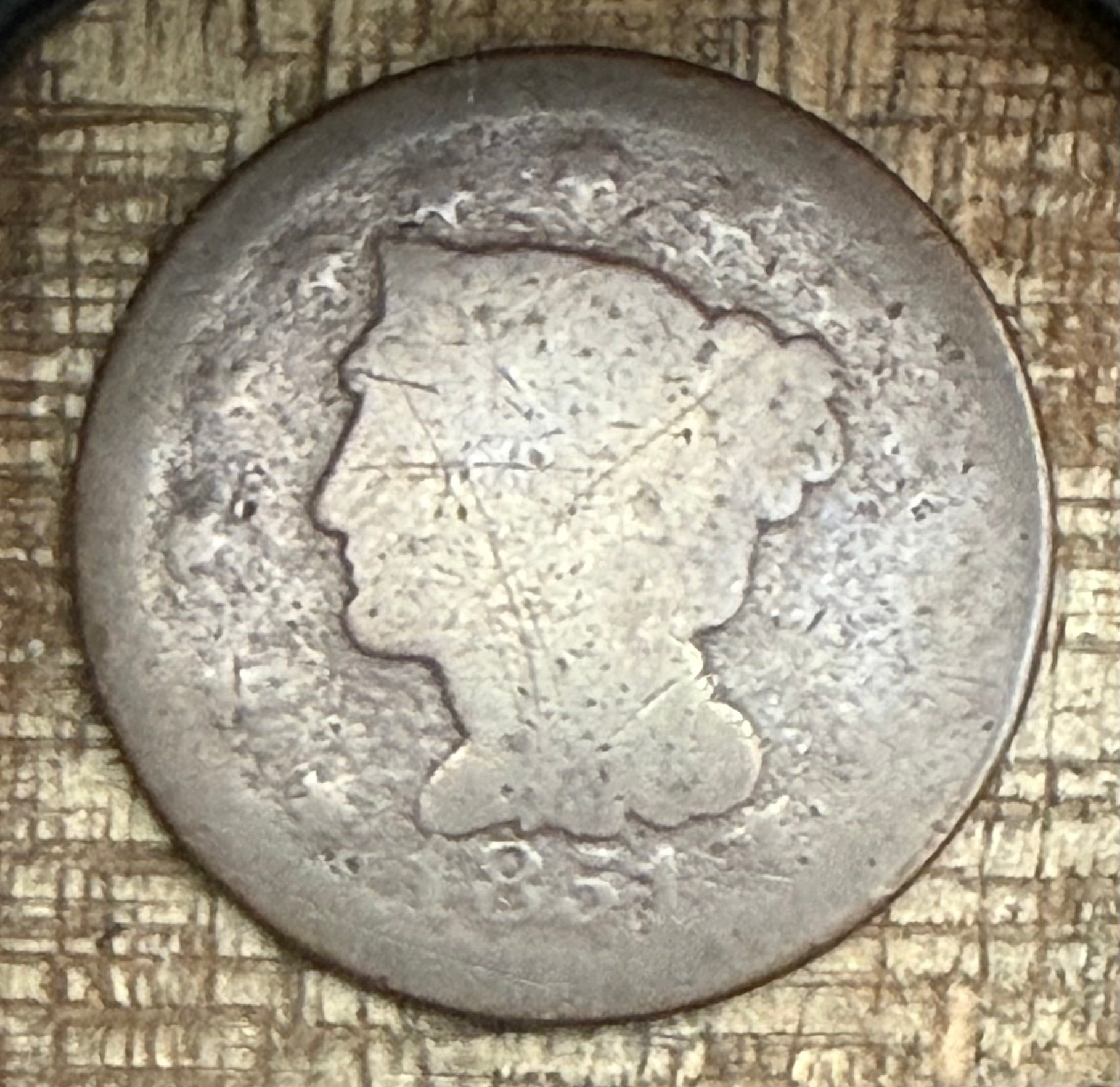 1851 1C Large Cent