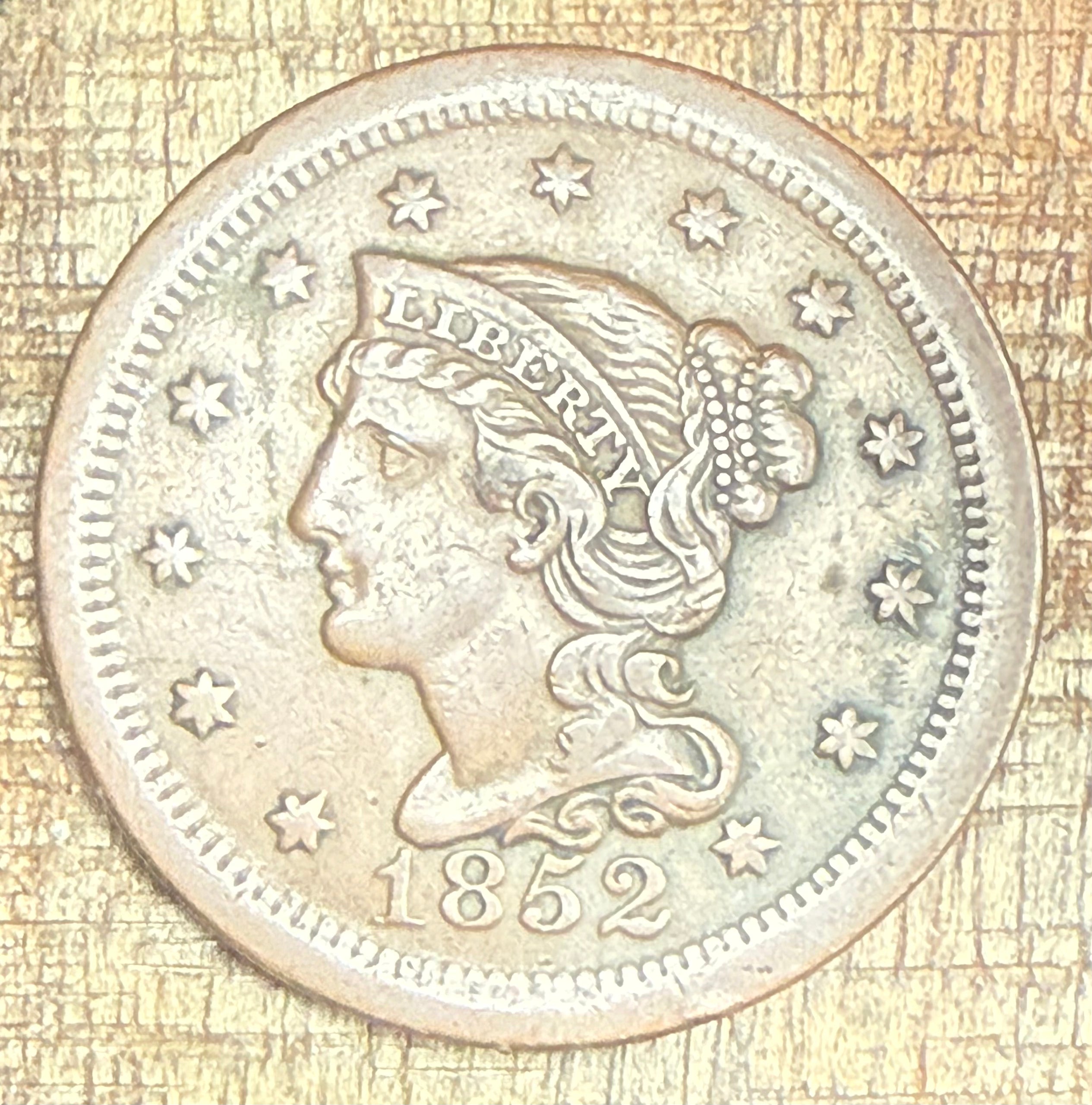 1852 1C Large Cent