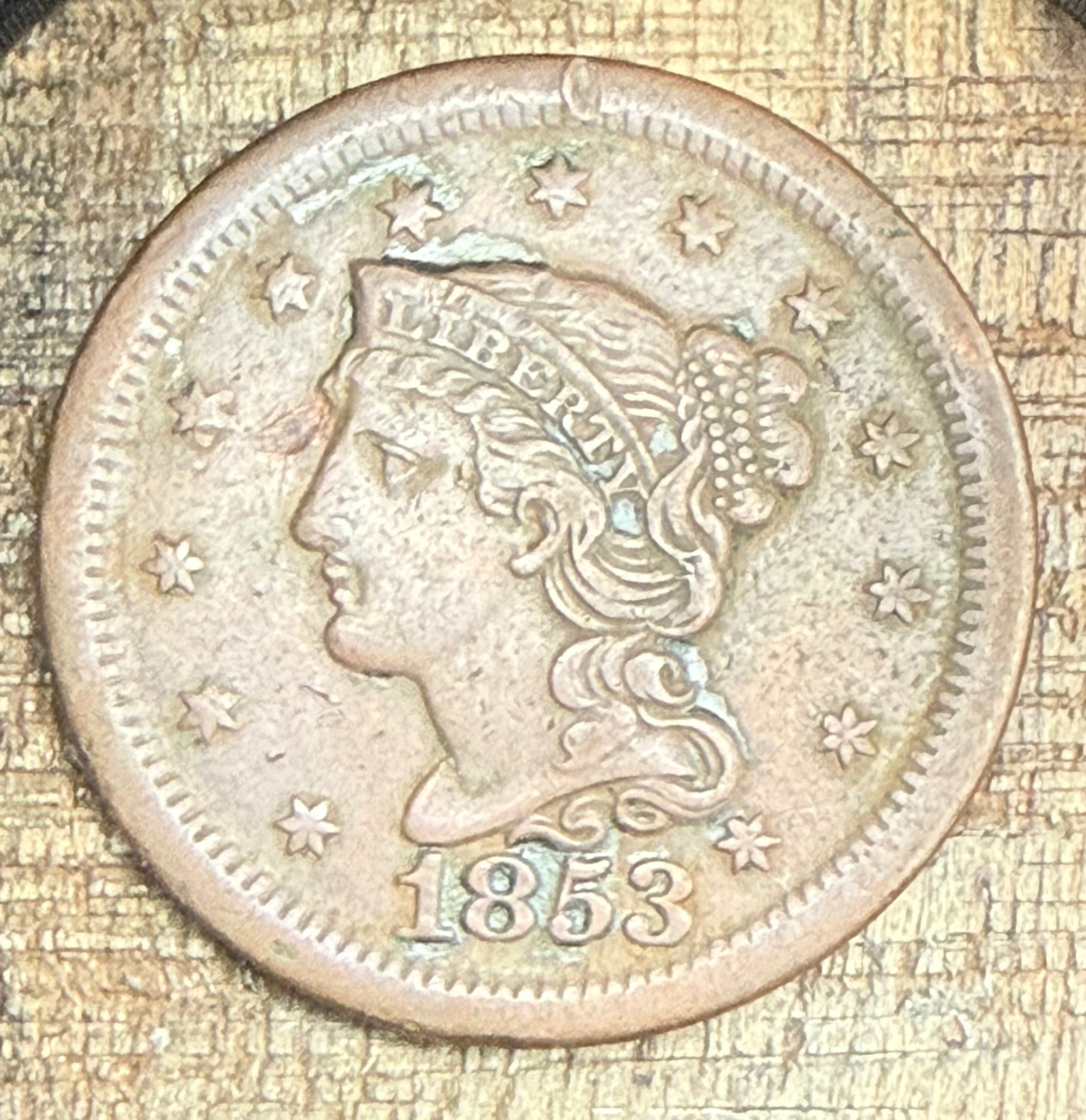 1853 1C Large Cent