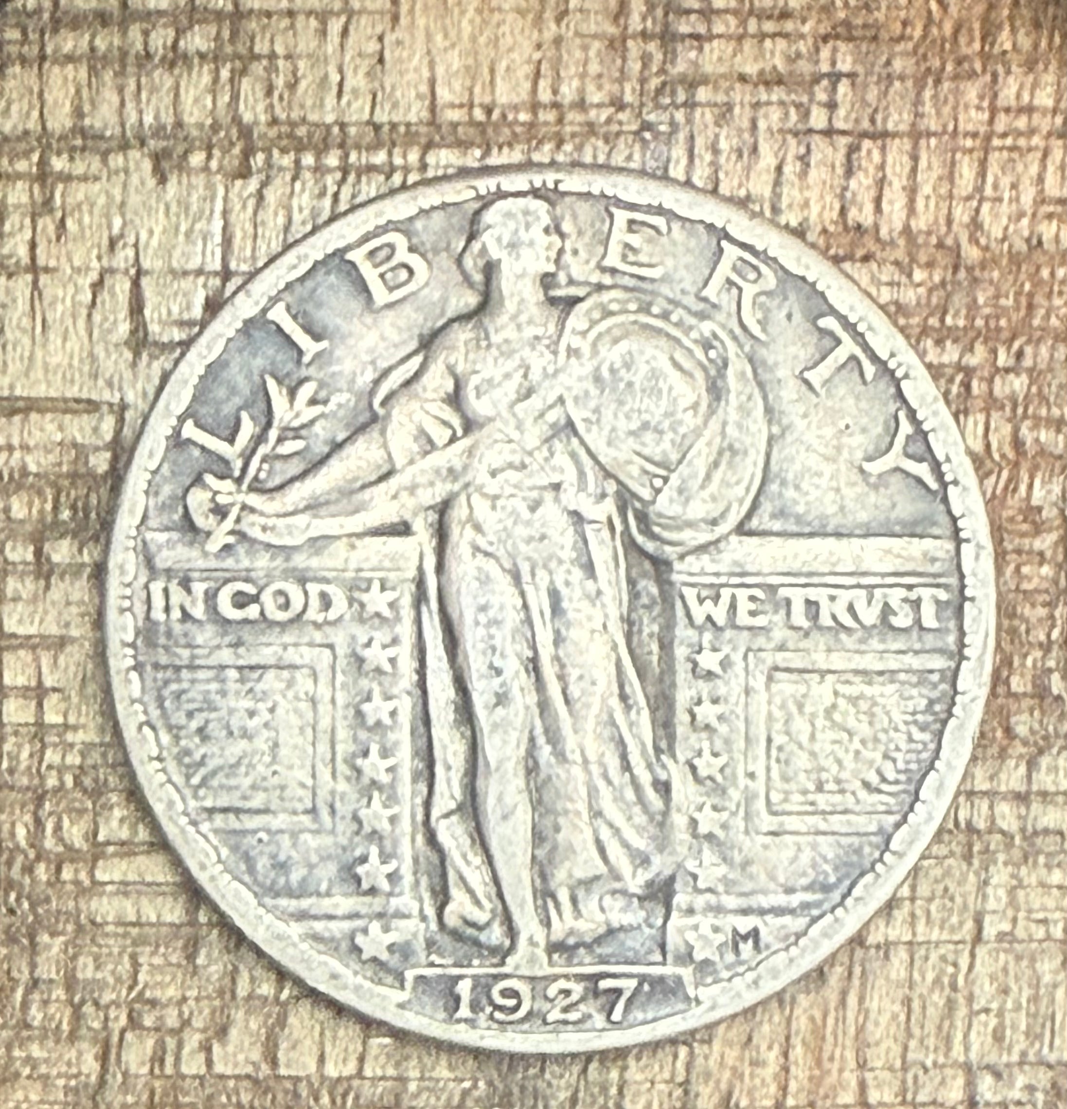 1927 25C US Standing Liberty Quarter