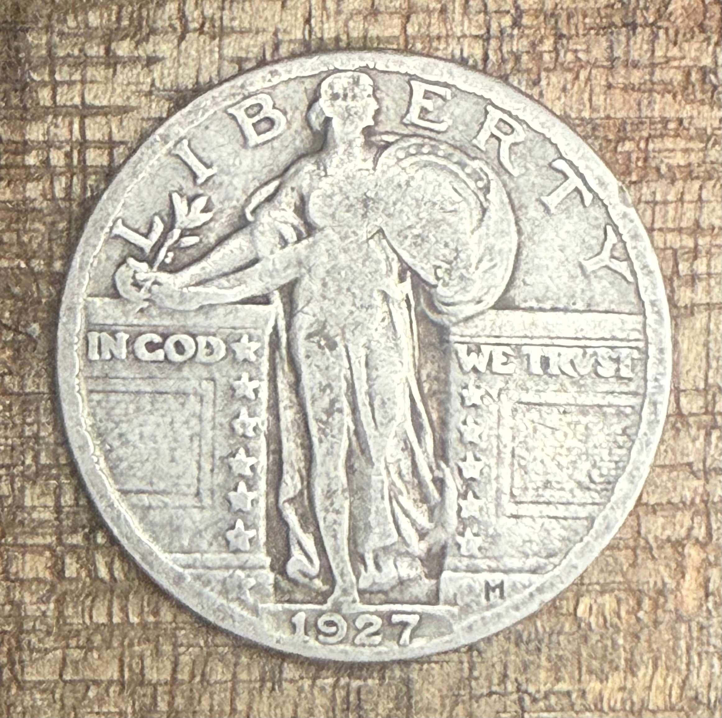 1927 25C US Standing Liberty Quarter