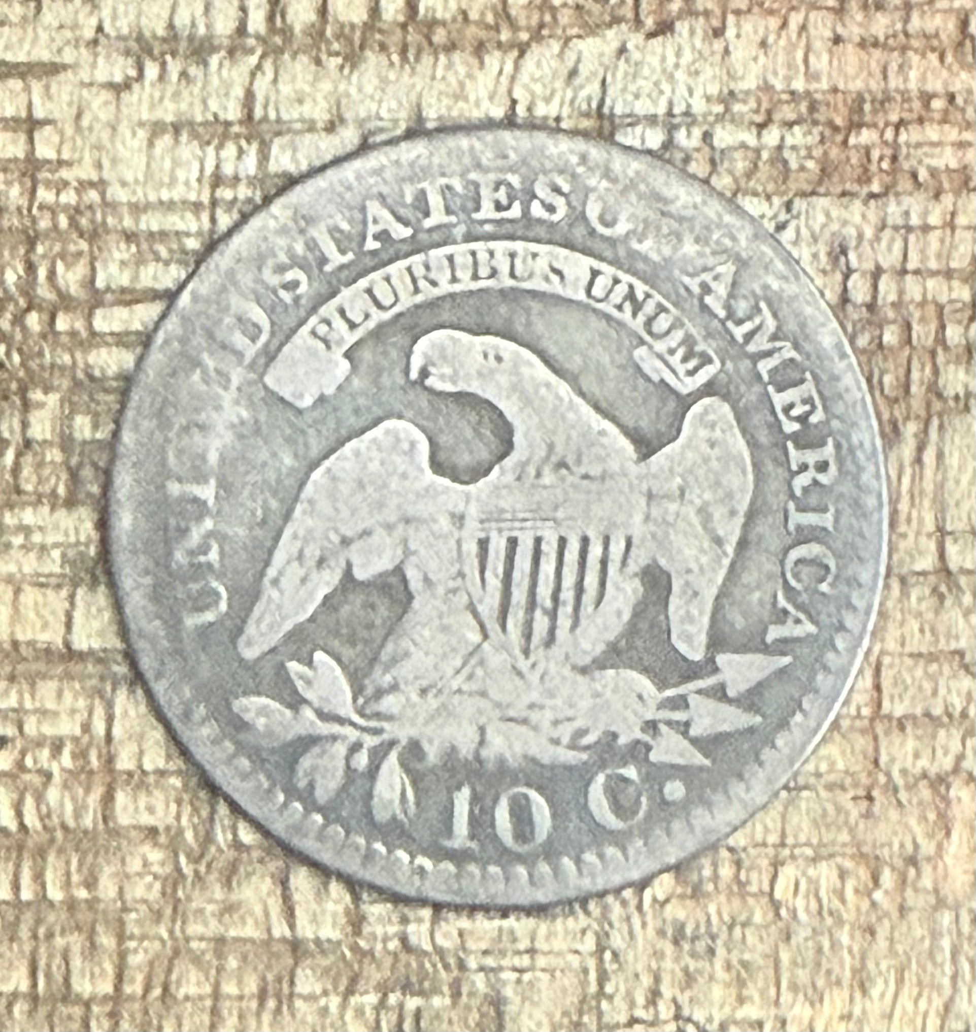 1821 10C Capped Bust Dime ~ Large Date