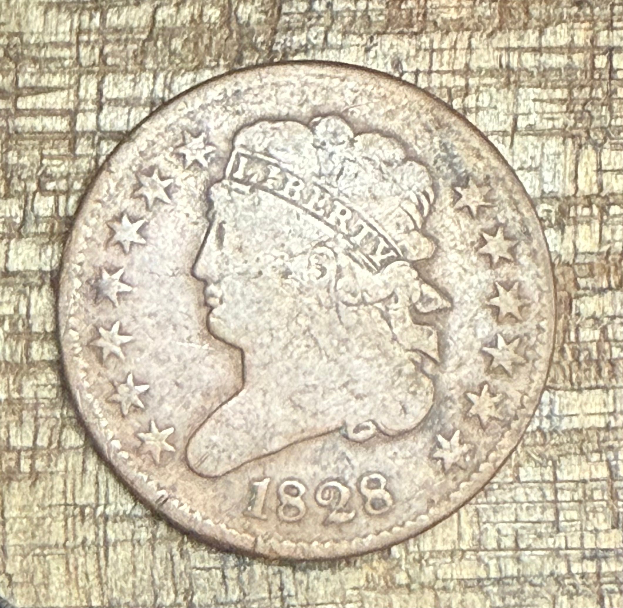 1828 Half Cent ~ Classic Head ~ 13 Stars