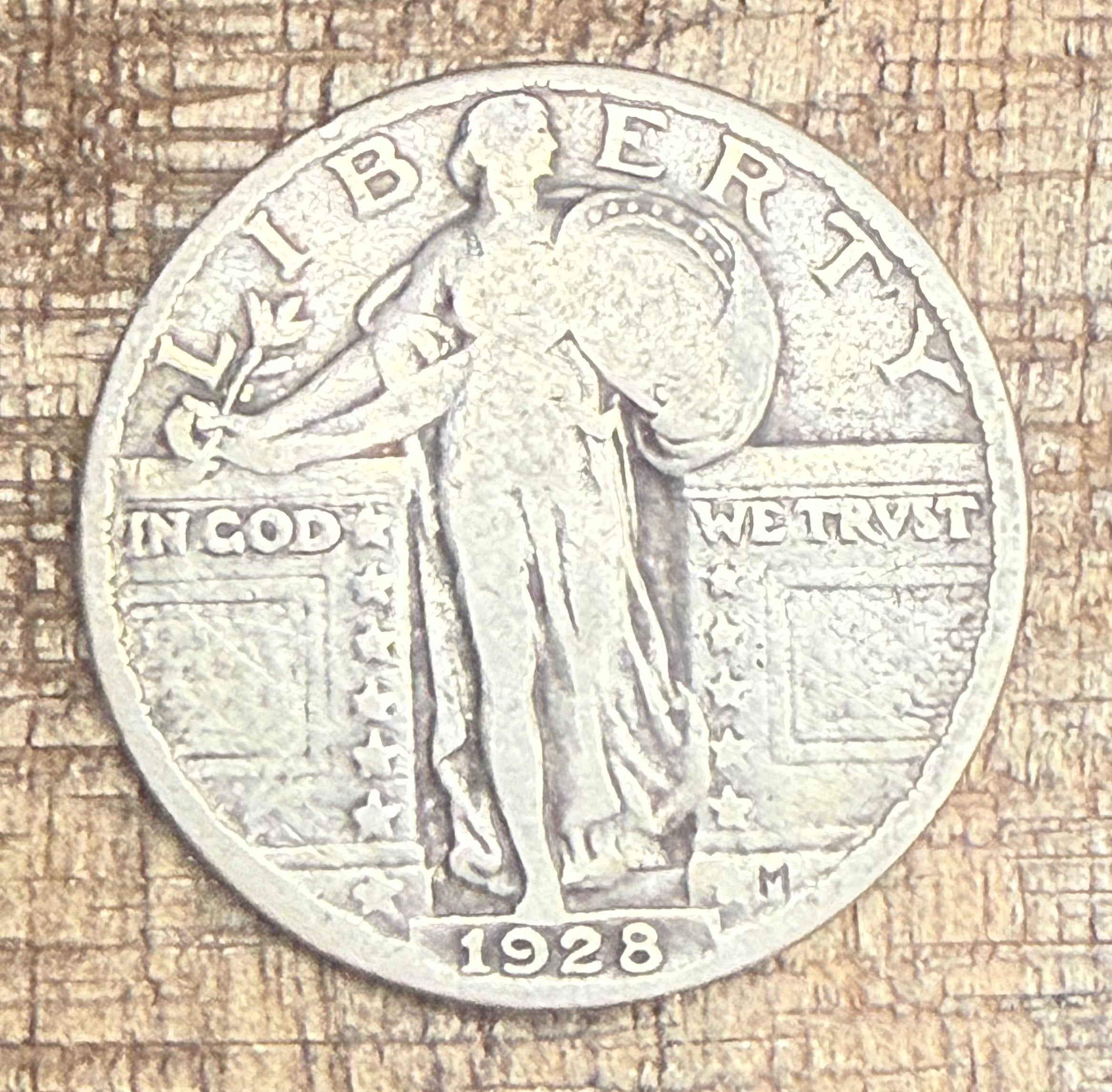 1928 25c. US Standing Liberty Quarter