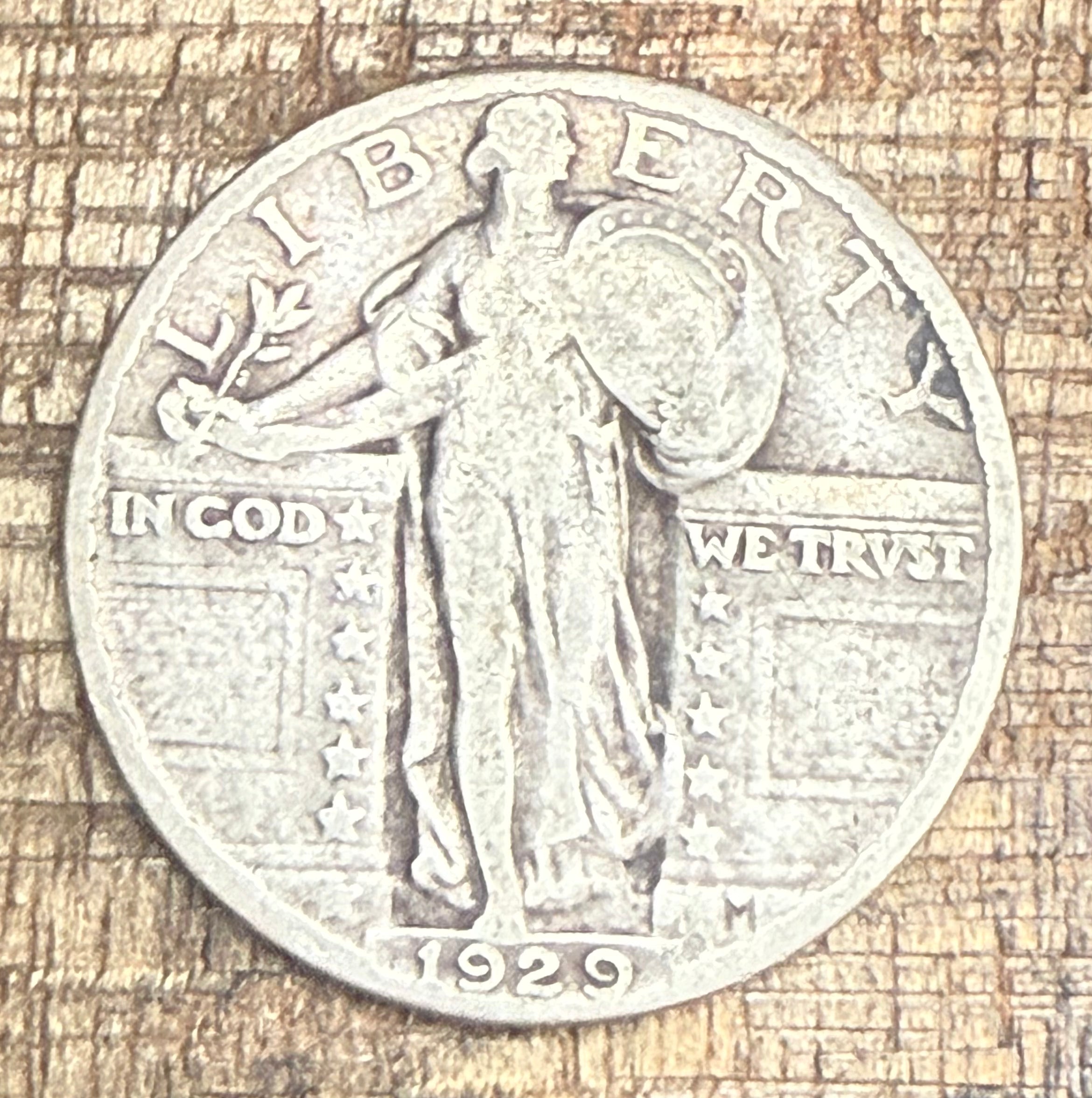 1929 25C US Standing Liberty Quarter