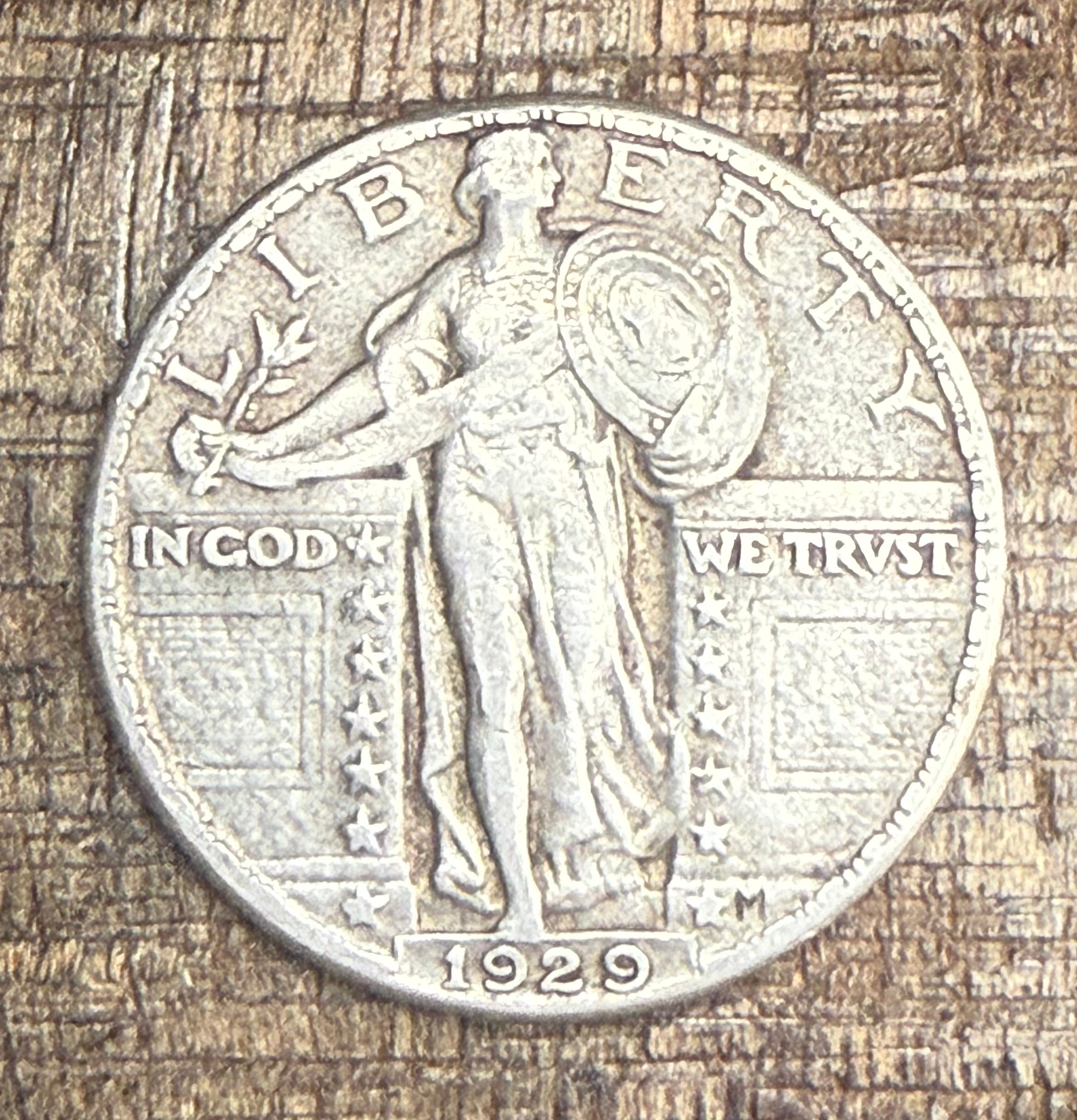 1929 25C US Standing Liberty Quarter