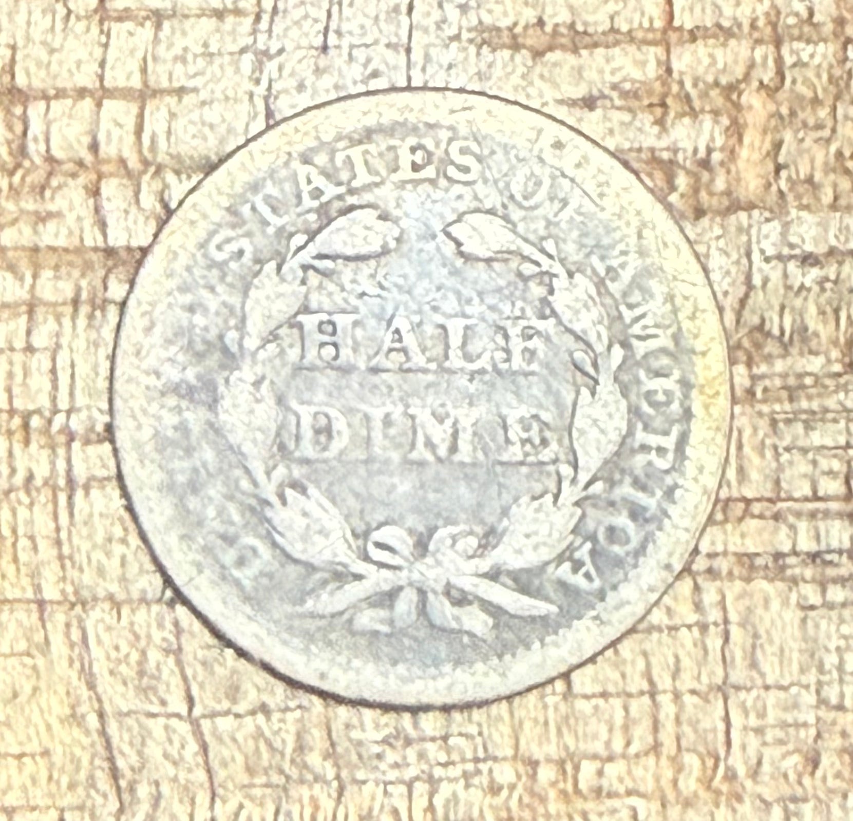 1853 H10C US Half Dime with Arrows