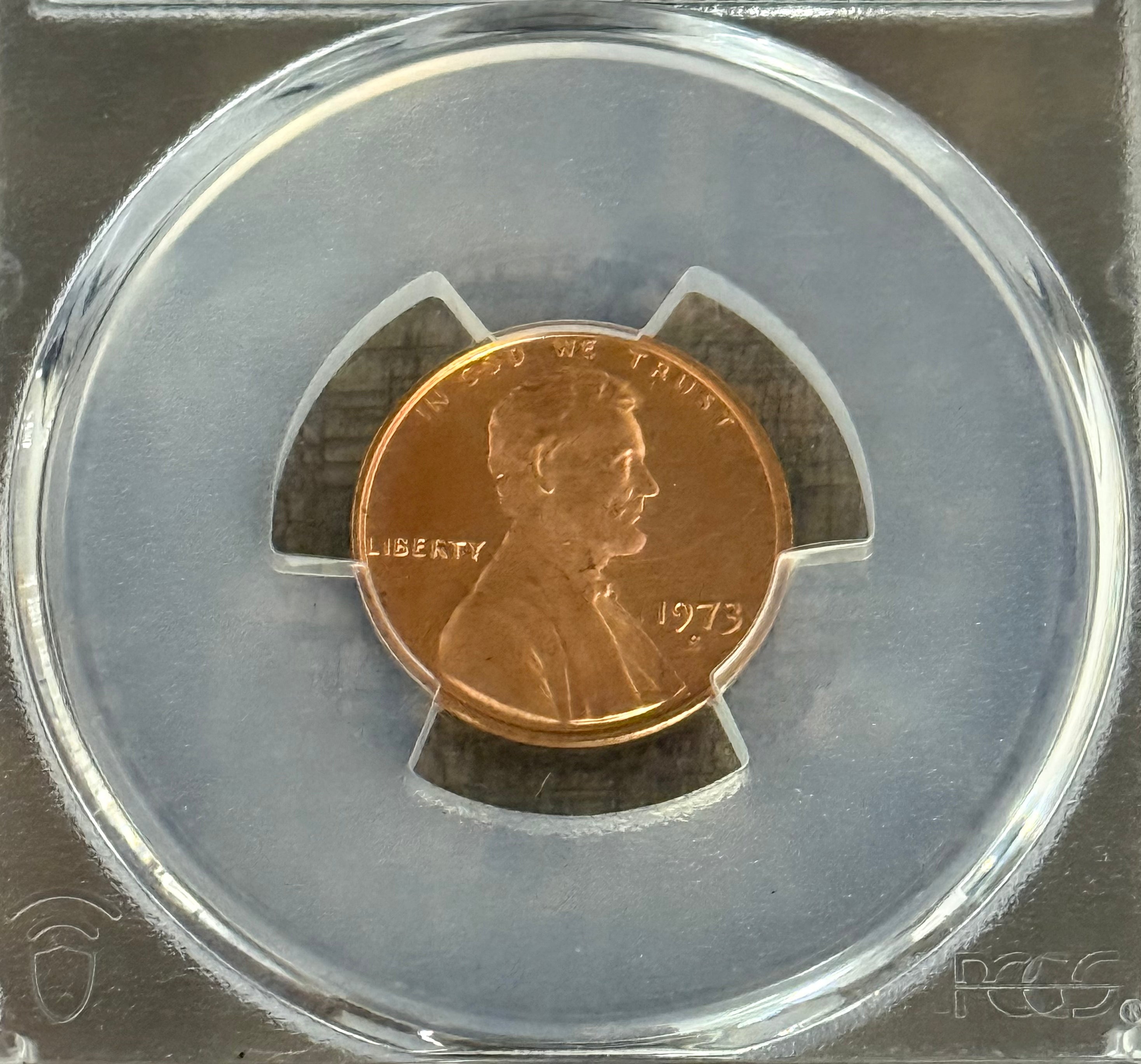 1973-S 1c US Lincoln Memorial Cent PCGS PR68RD Cameo