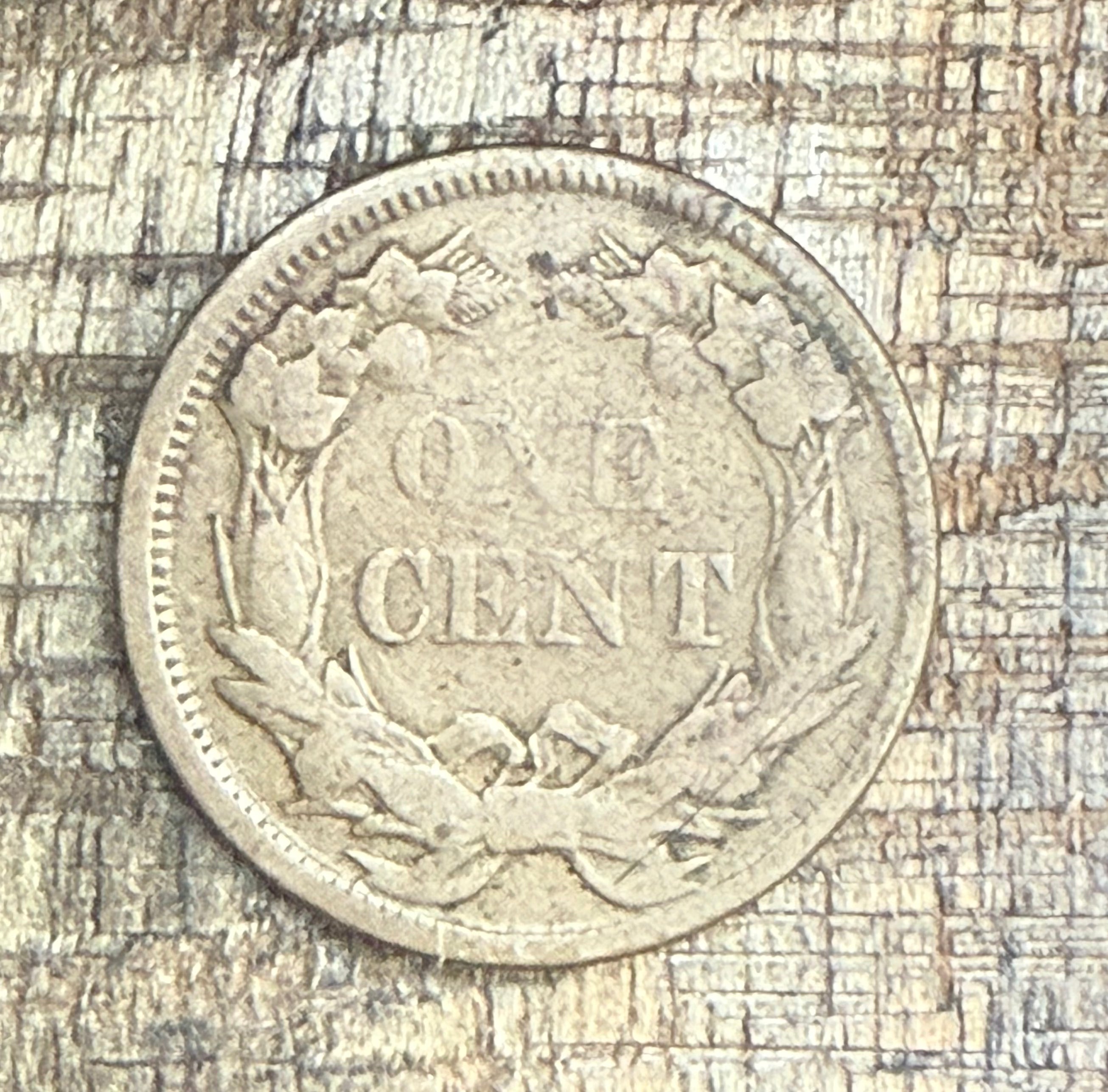 1858 1c US Flying Cent ~ Small Letters