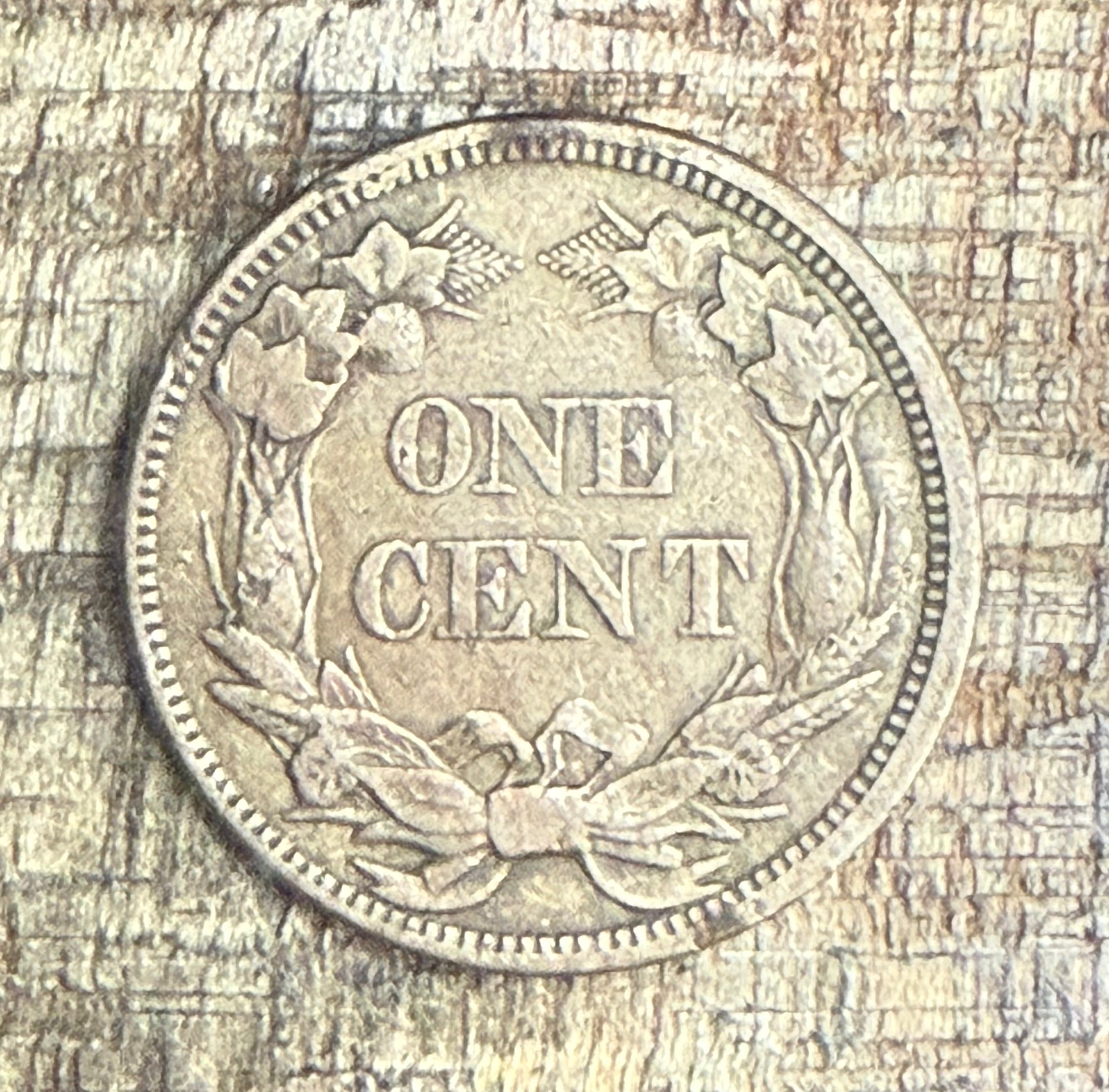 1858 1c US Flying Cent ~ Small Letters