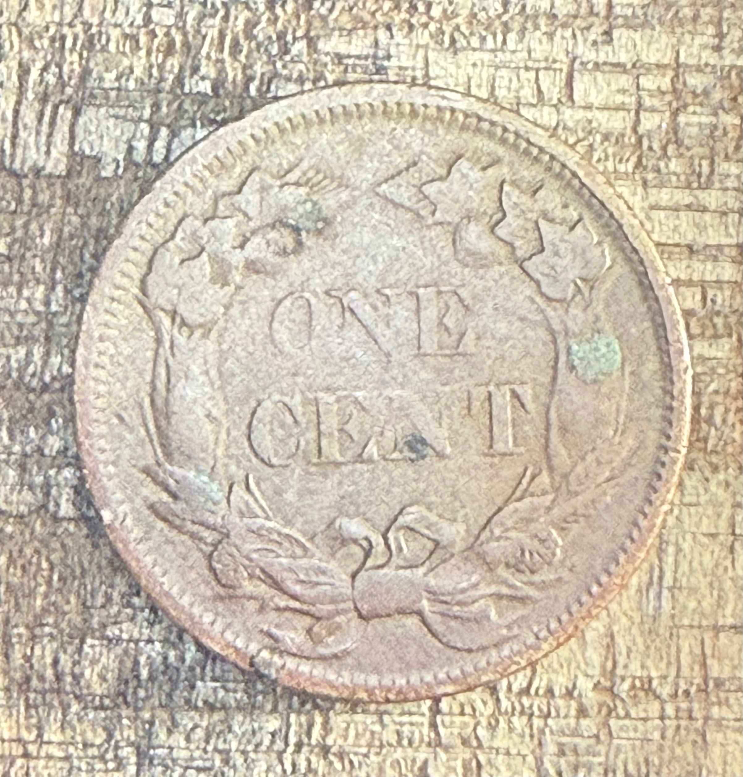 1858 1c US Flying Cent ~ Small Letters
