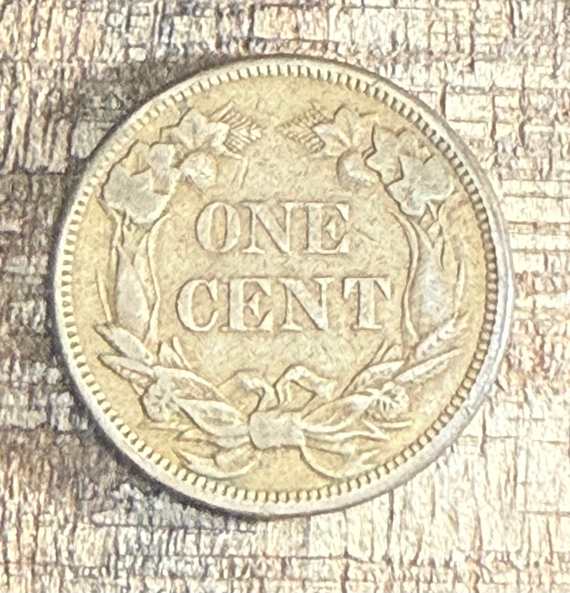 1858 1c US Flying Cent ~ Small Letters