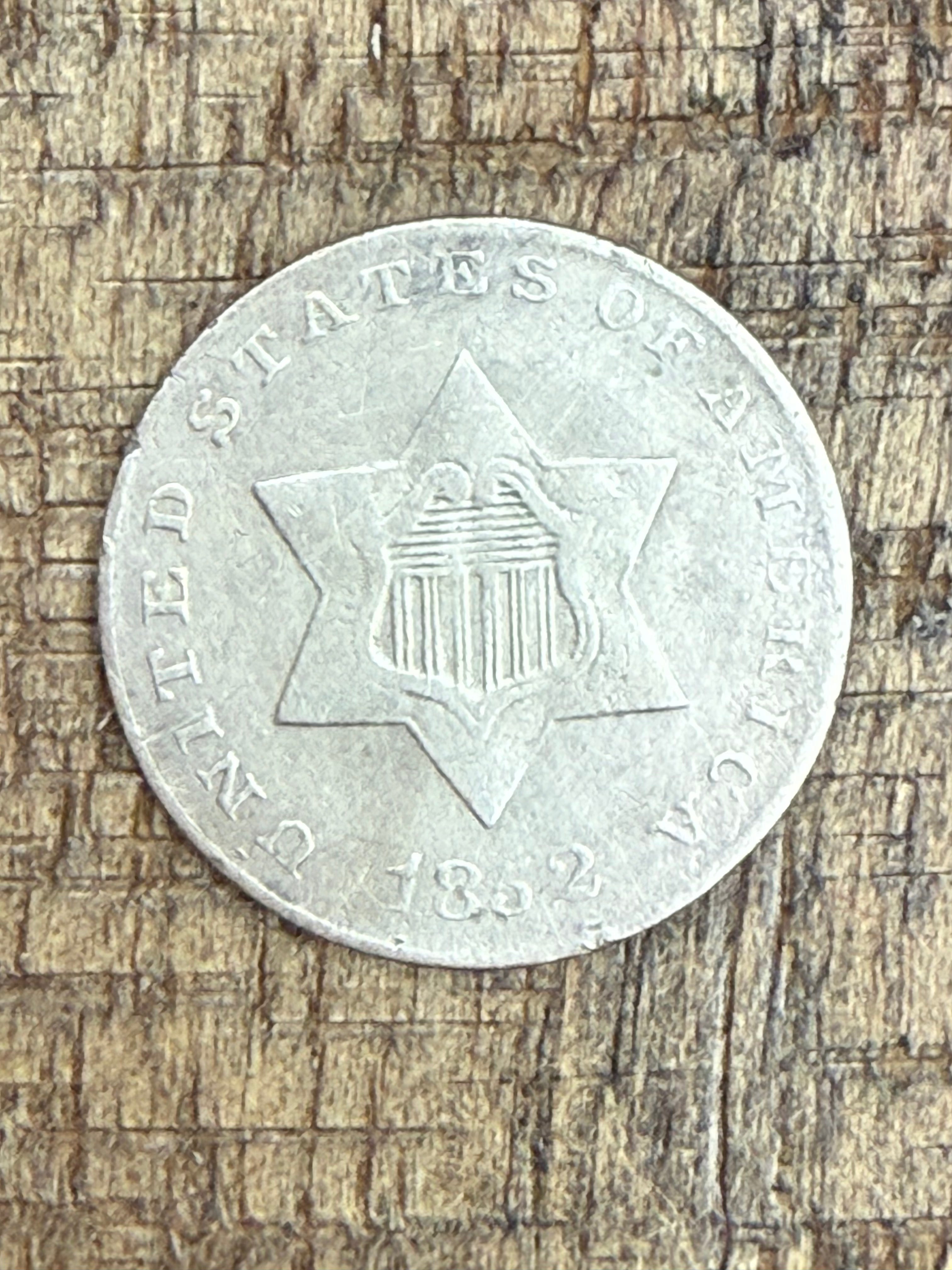 1852 3c US Three Cent ~ Silver