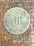 1853 3c US Three Cent ~ Silver