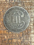1856 3c US Three Cent ~ Silver