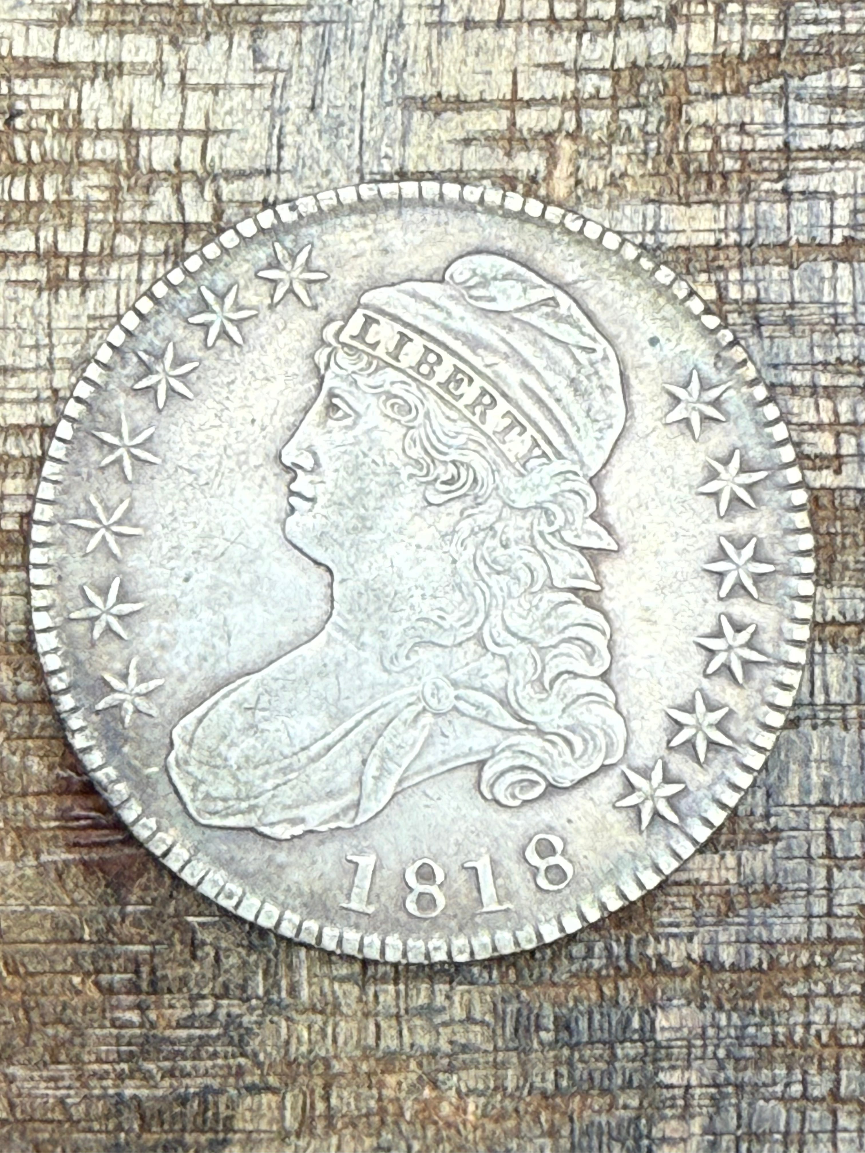 1818 50c US Capped Bust Half Dollar