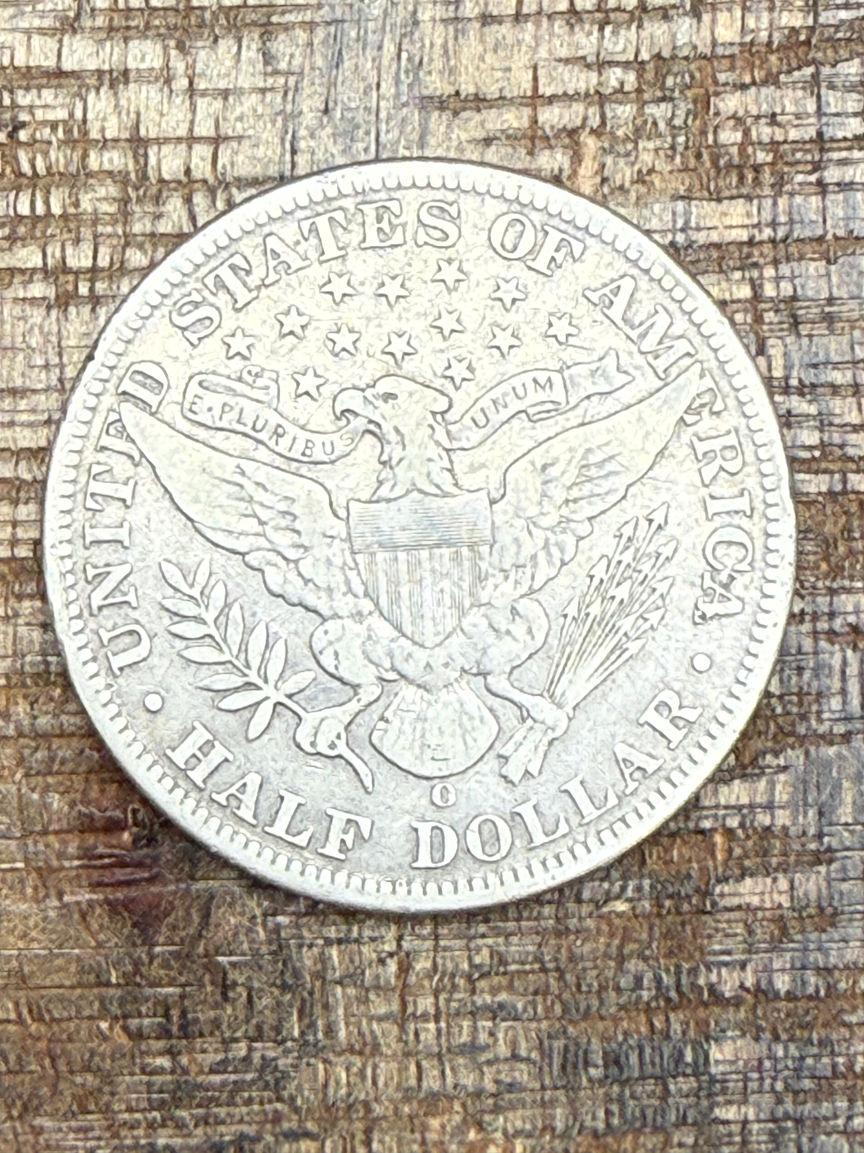 1897-O 50C US Barber Half Dollar