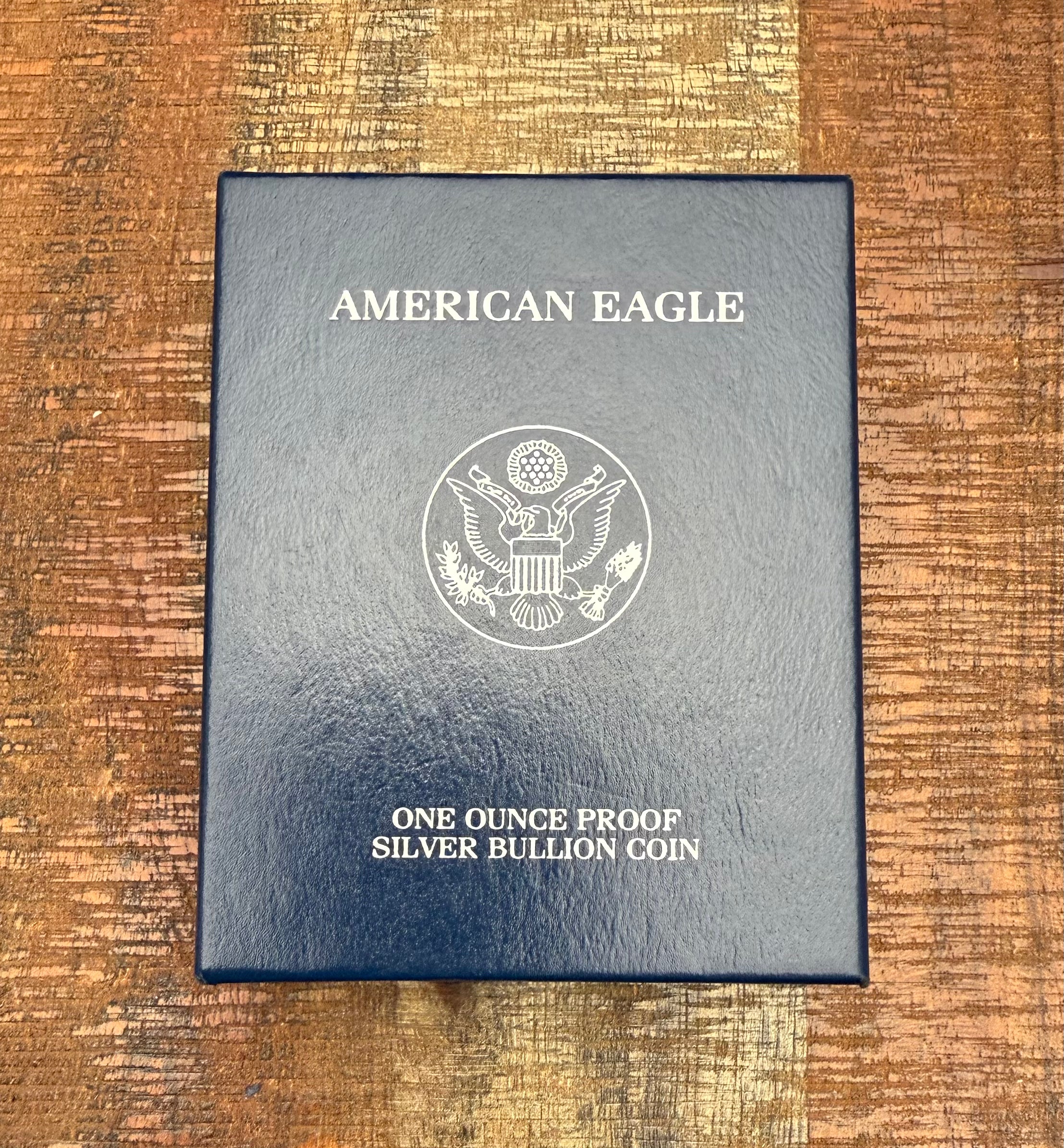 2004-W $1 US American Silver Eagle Proof Coin~Capsule, Presentation Case, and Box with COA