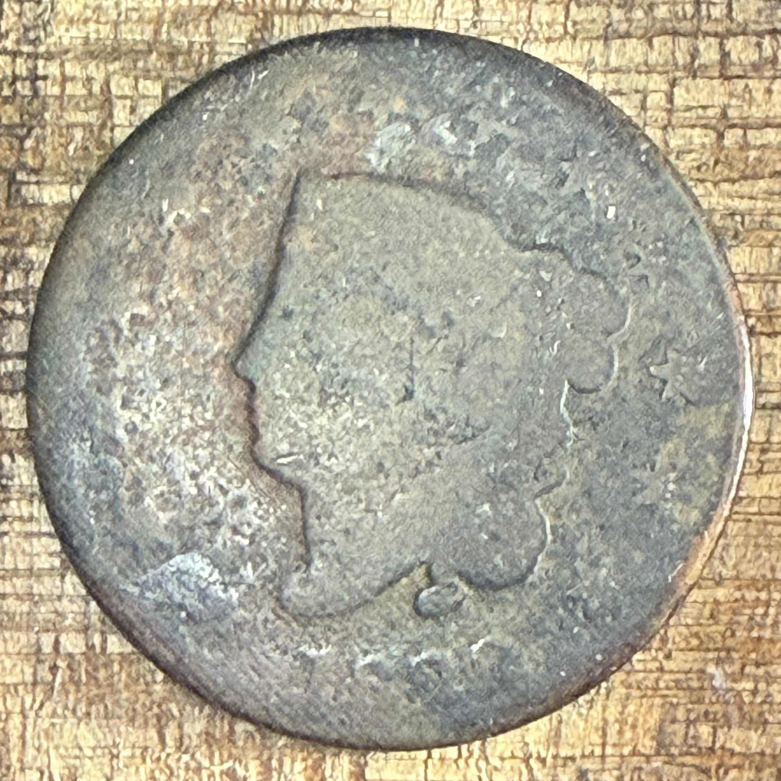 1822 1C US Large Cent