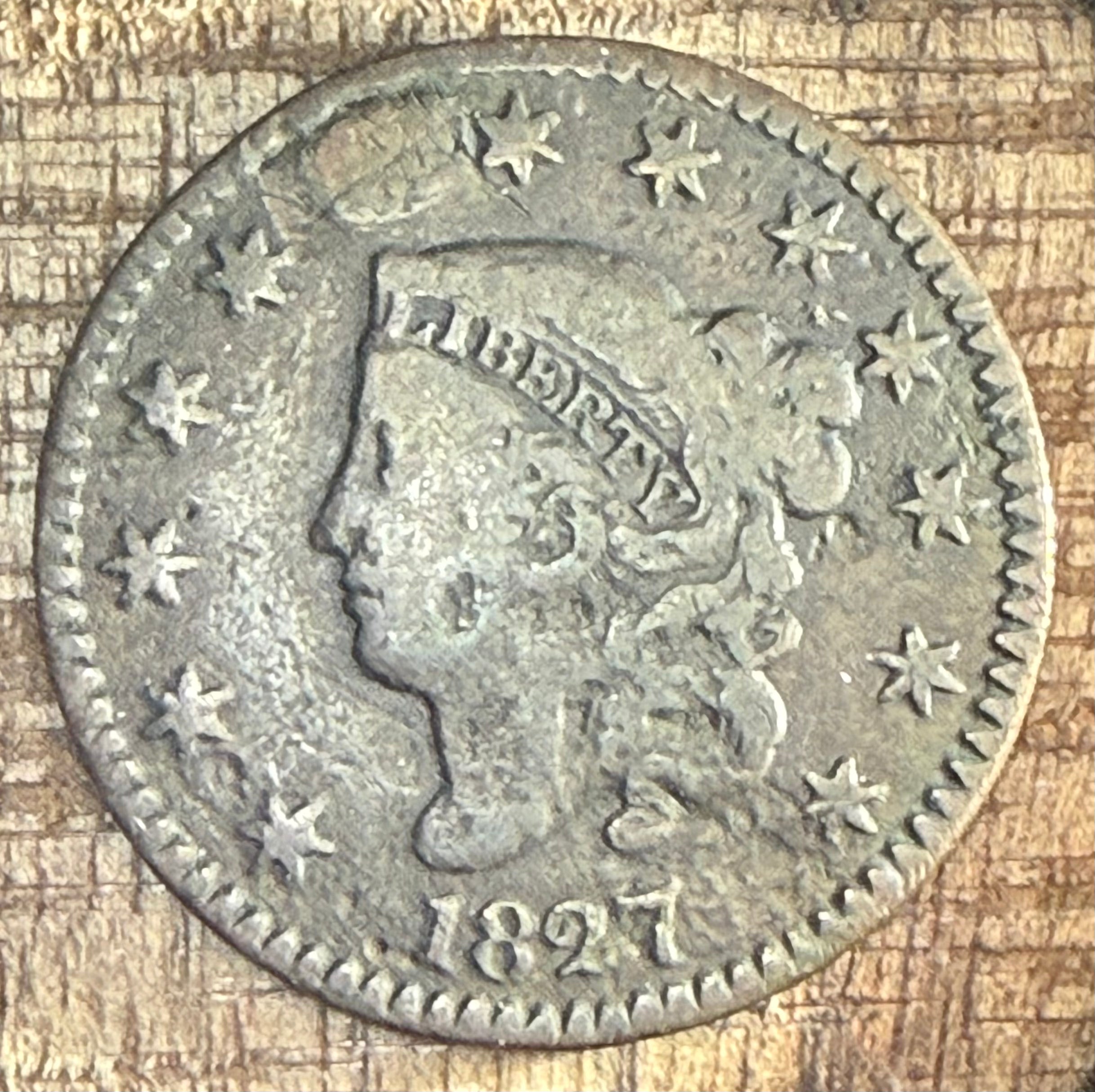 1827 1C US Large Cent