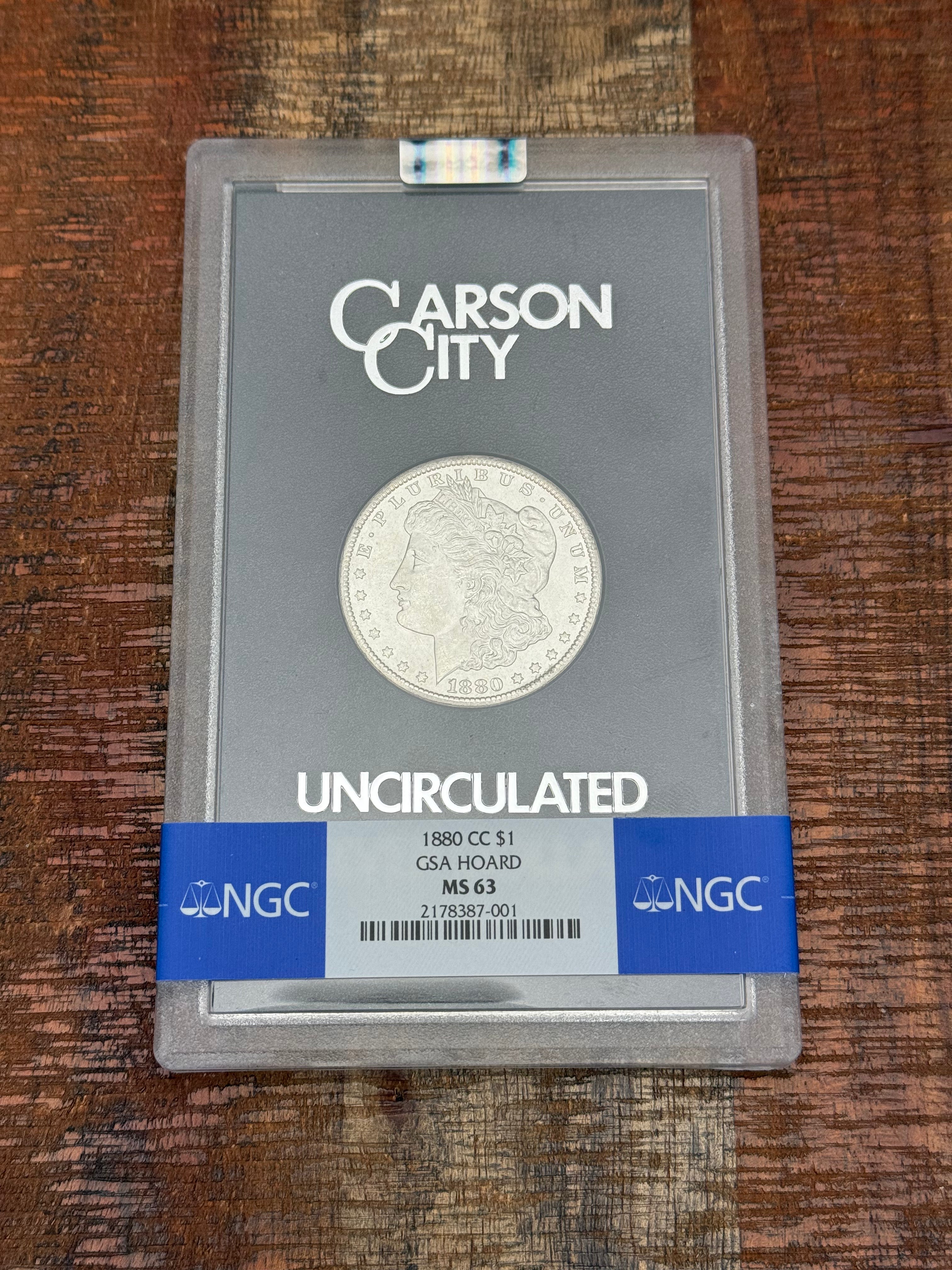 1880-CC $1 US Morgan Silver Dollar GSA Carson City ~ NGC MS63