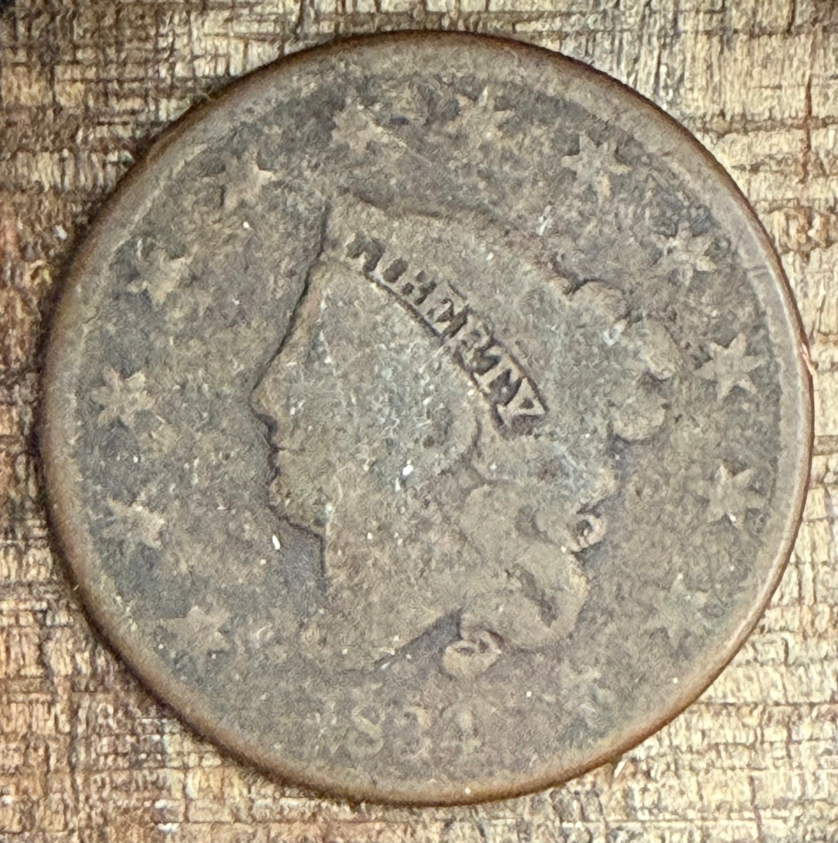 1834 1C US Large Cent