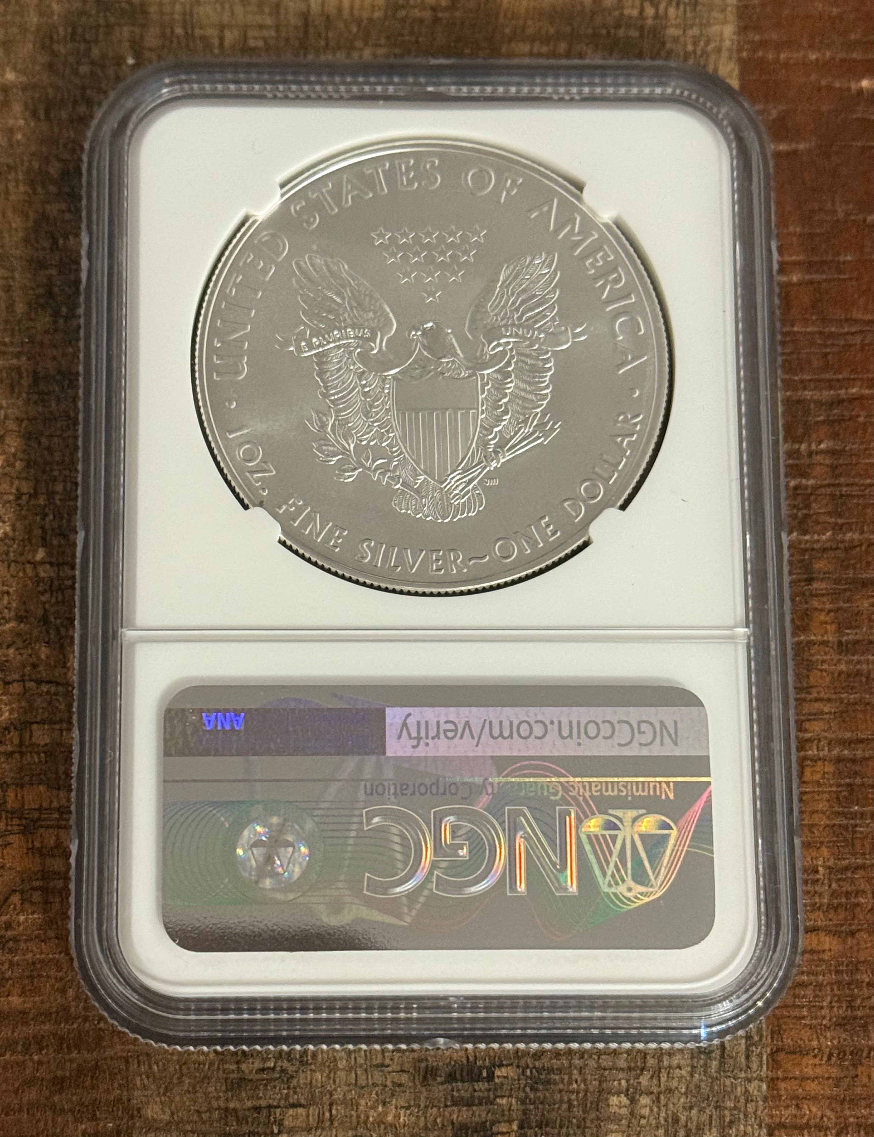 2019 $1 American Silver Eagle NGC MS70