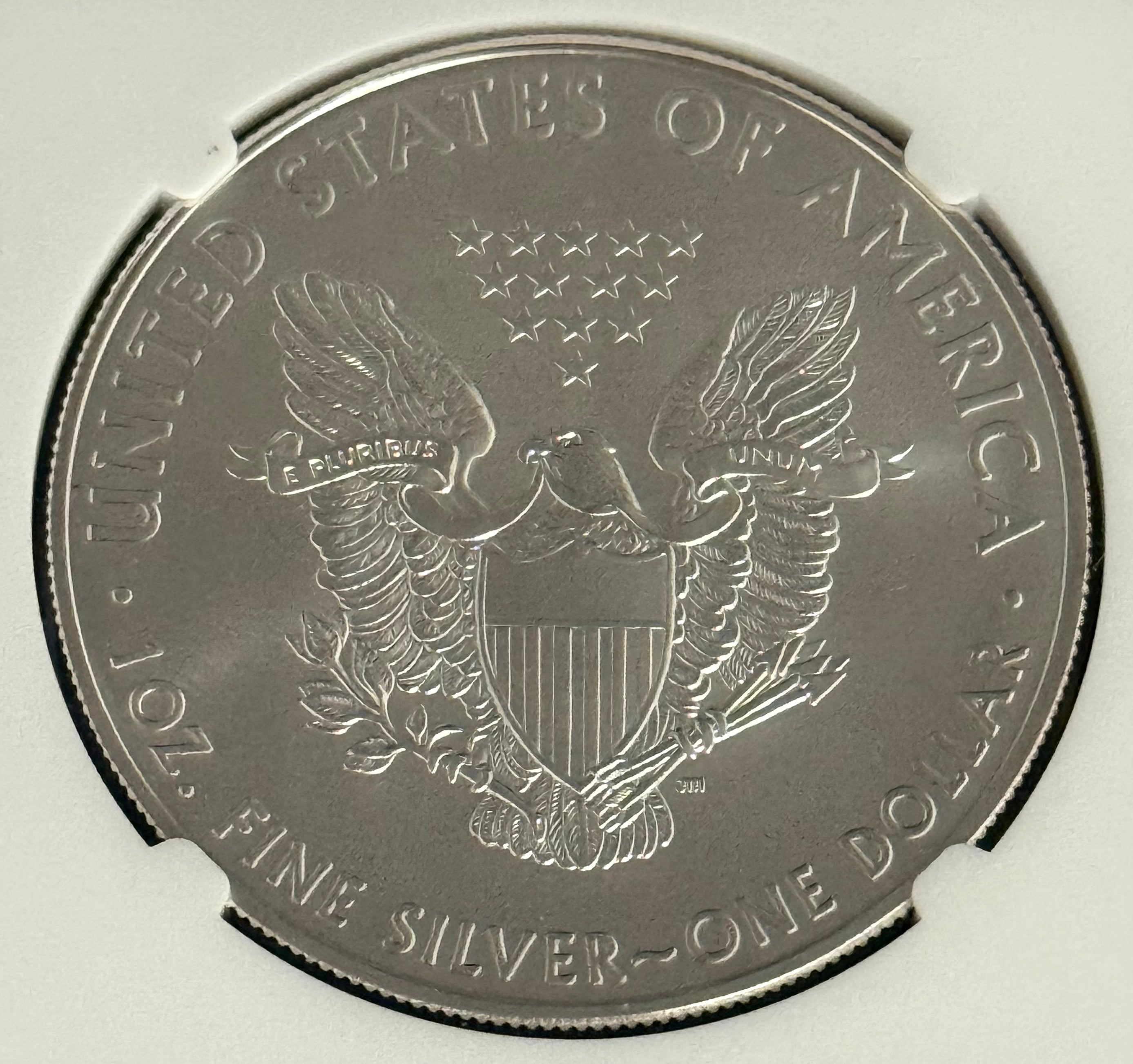 2020 $1 American Silver Eagle NGC MS70 Signed by Don Everhart