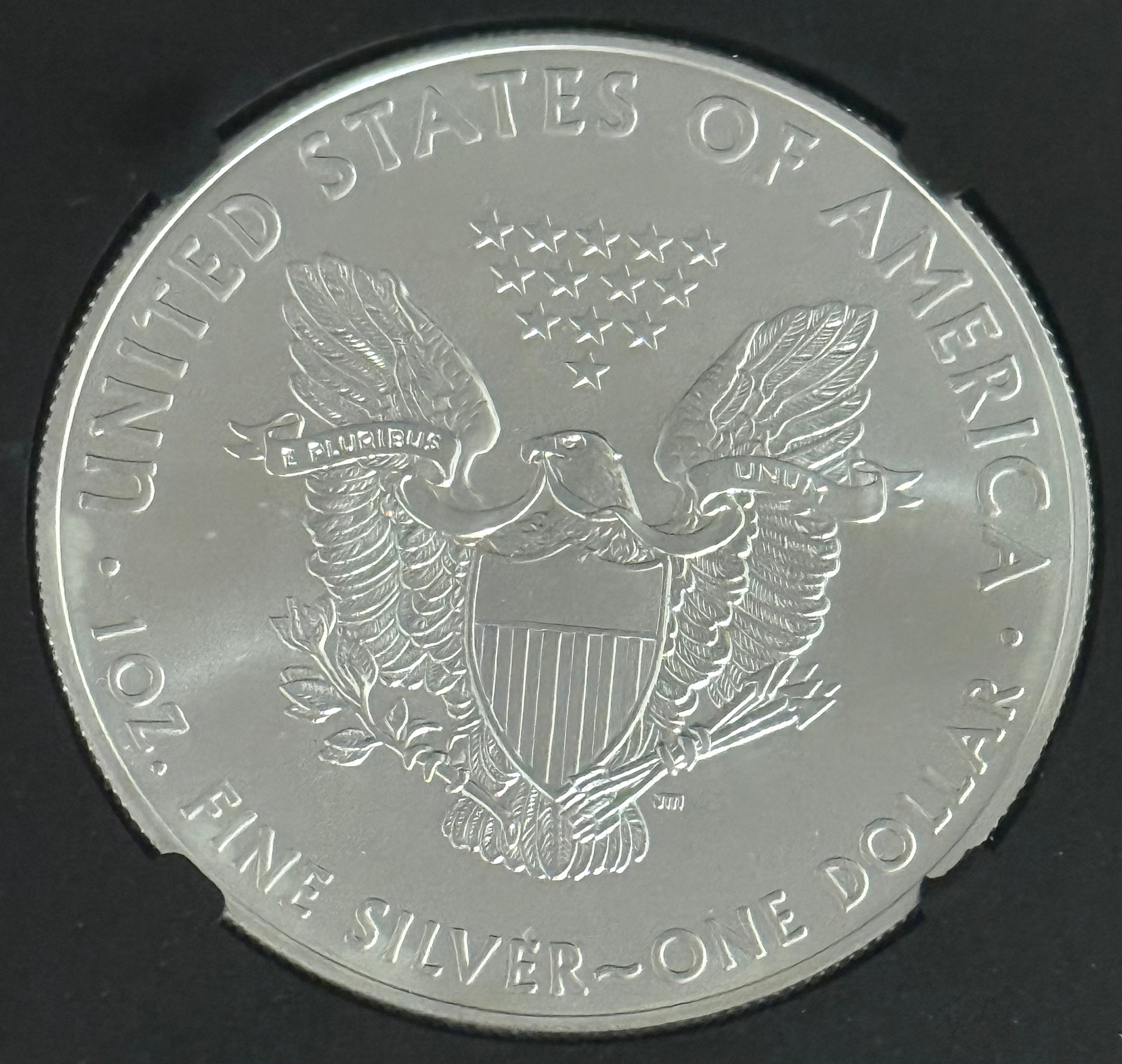 2021 $1 US American Silver Eagle, Heraldic Eagle T-1, First Day of Release, NGC MS70 ~ Signed by Roy