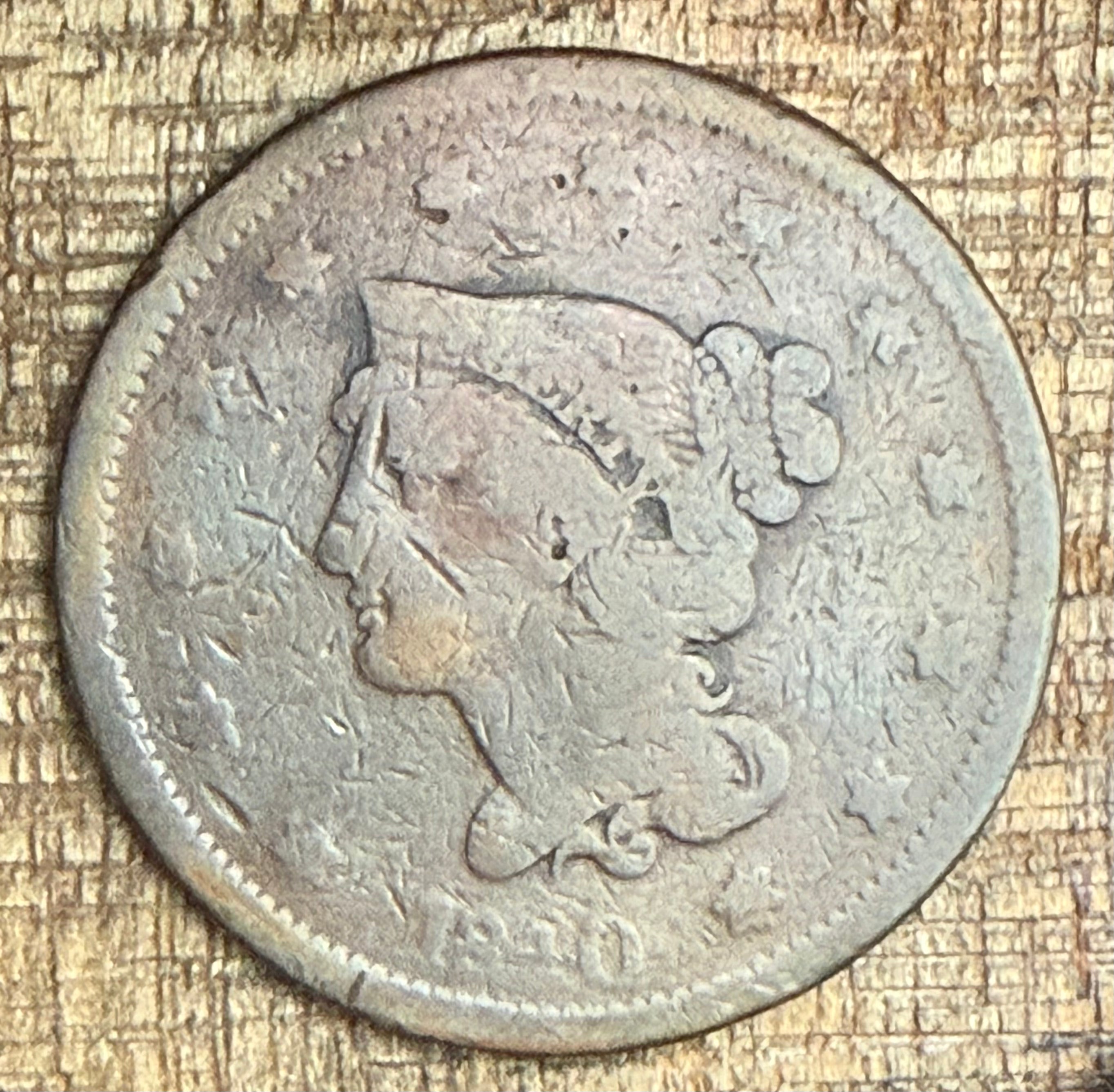 1840 1C US Large Cent~ Large Date