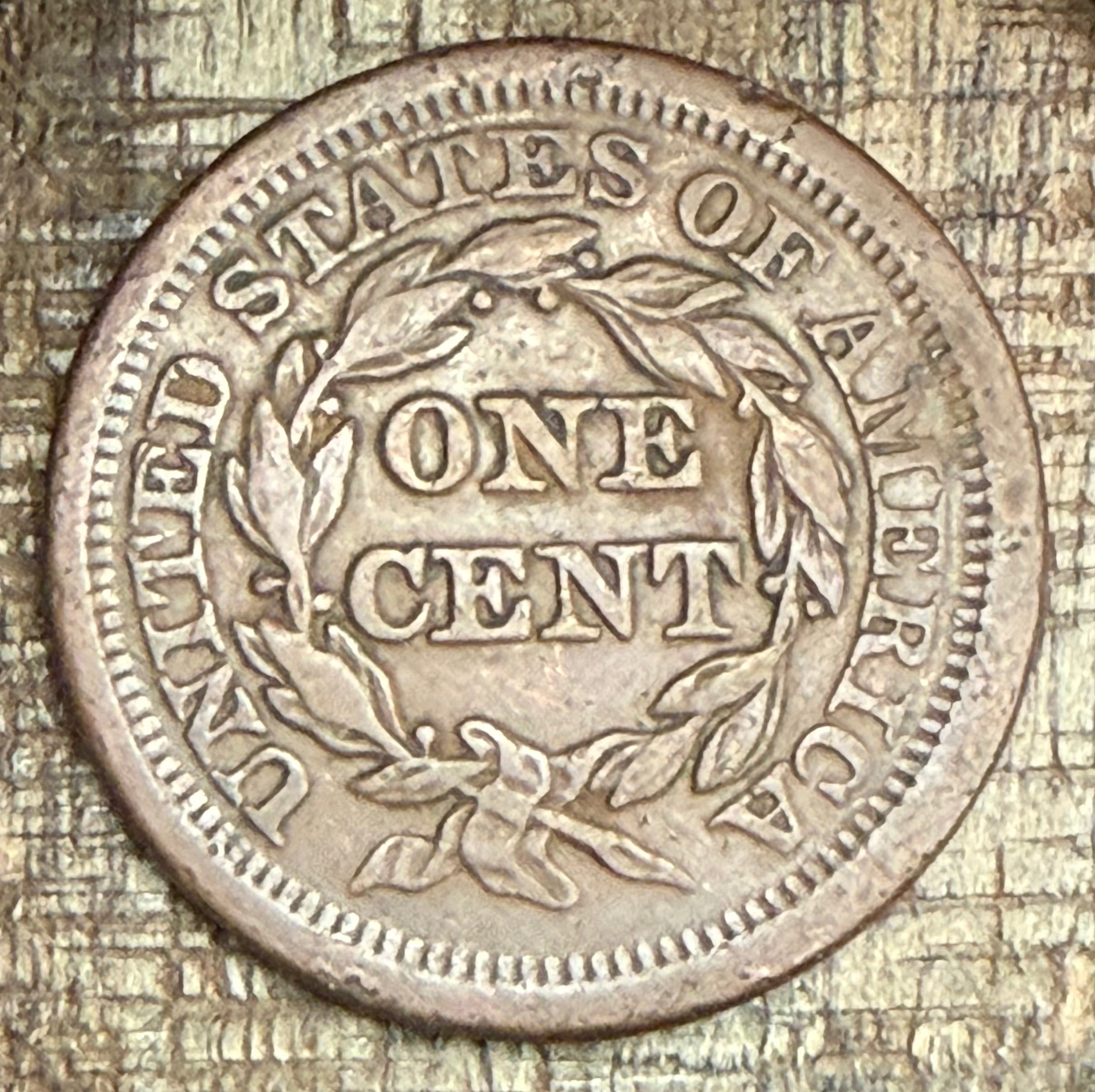 1852 1C US Large Cent