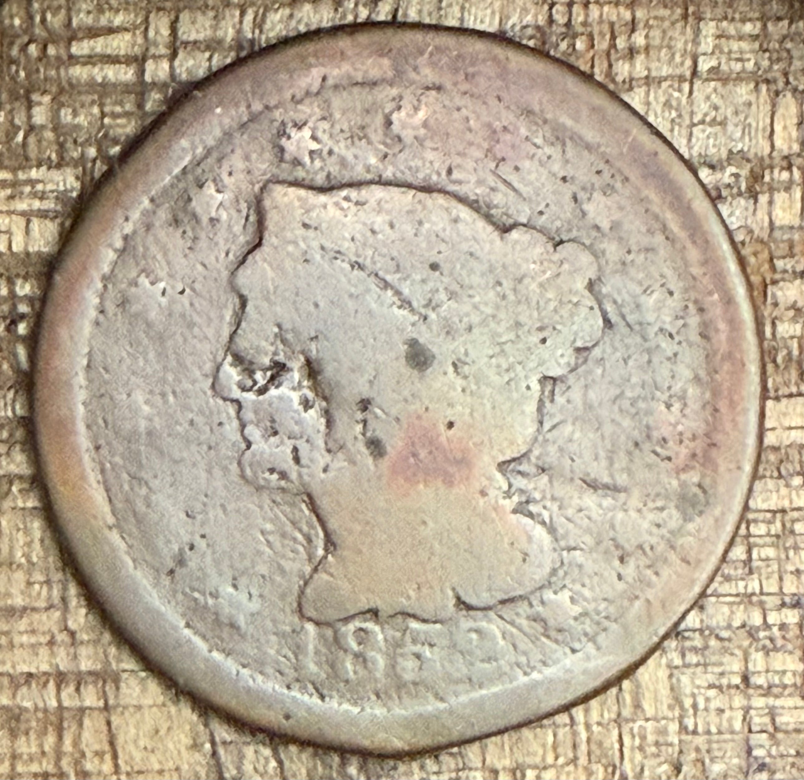 1852 1C US Large Cent