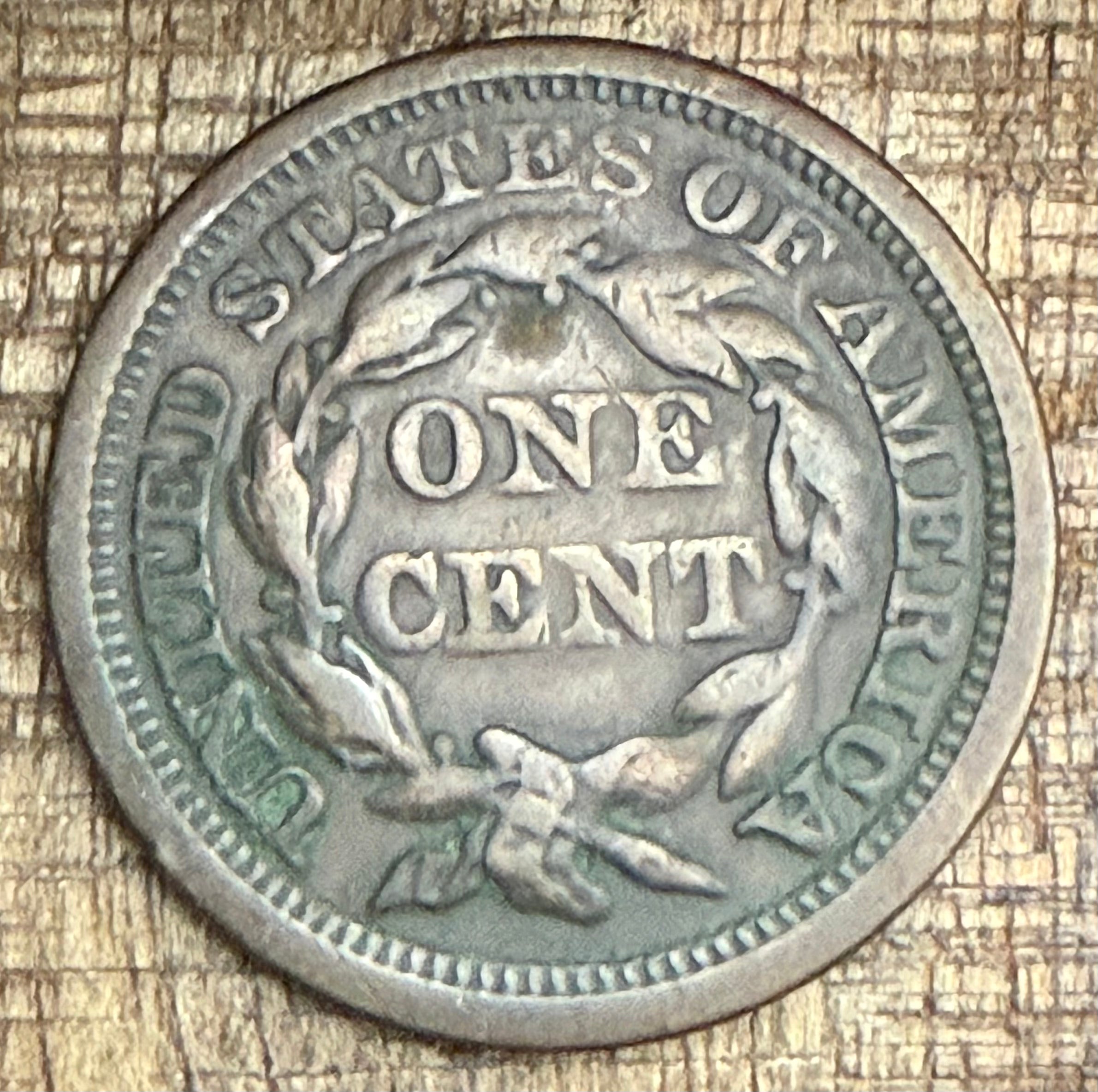 1856 1C US Large Cent