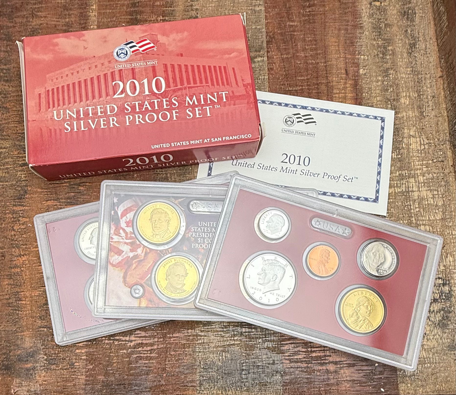 2010-S Silver Proof Set in OGP with COA