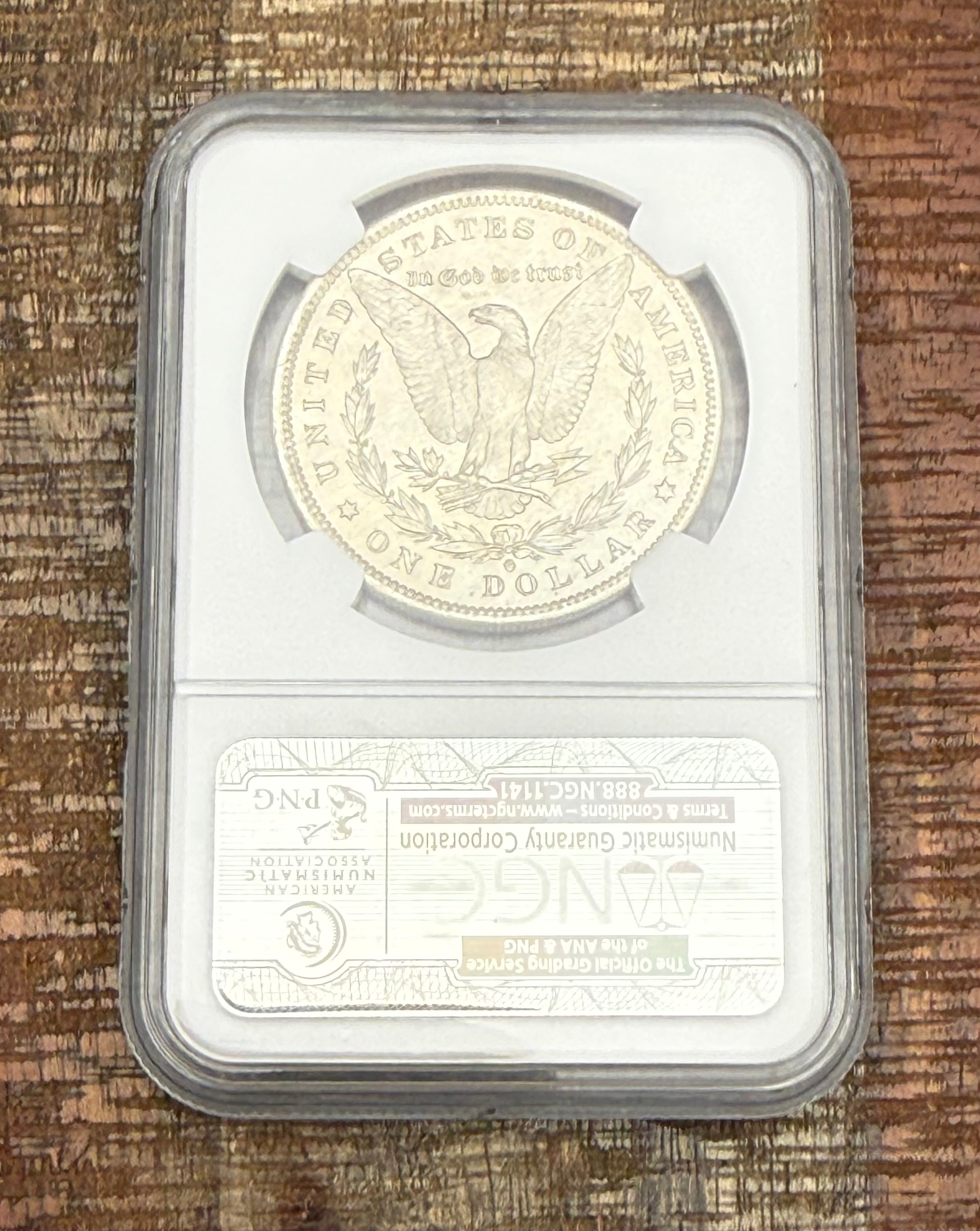 1884-O $1 US Morgan Silver Dollar NGC MS63