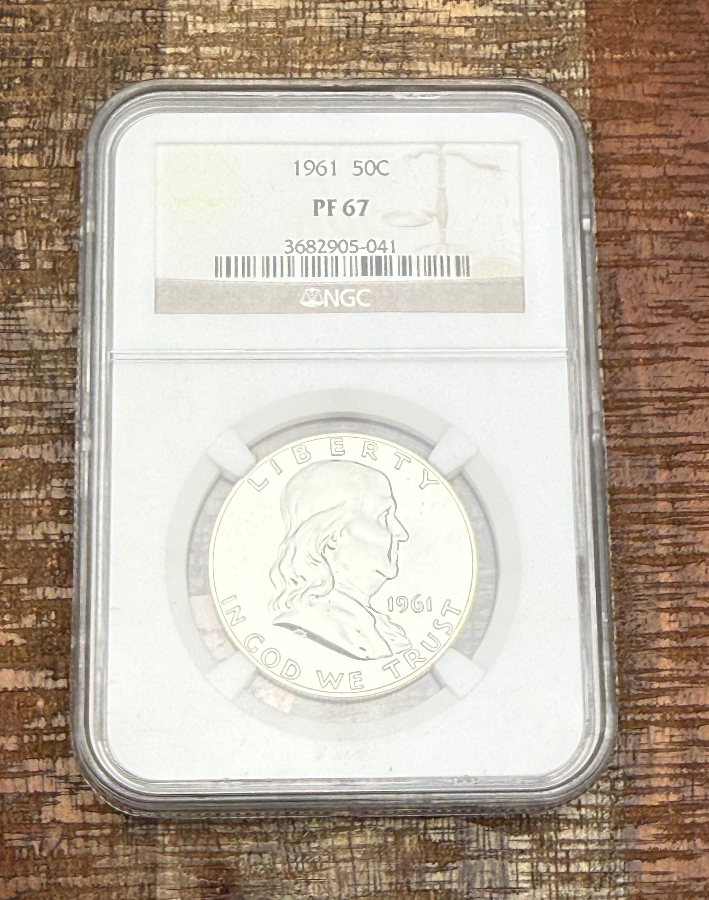 1961 50c Franklin Half Dollar NGC PF67