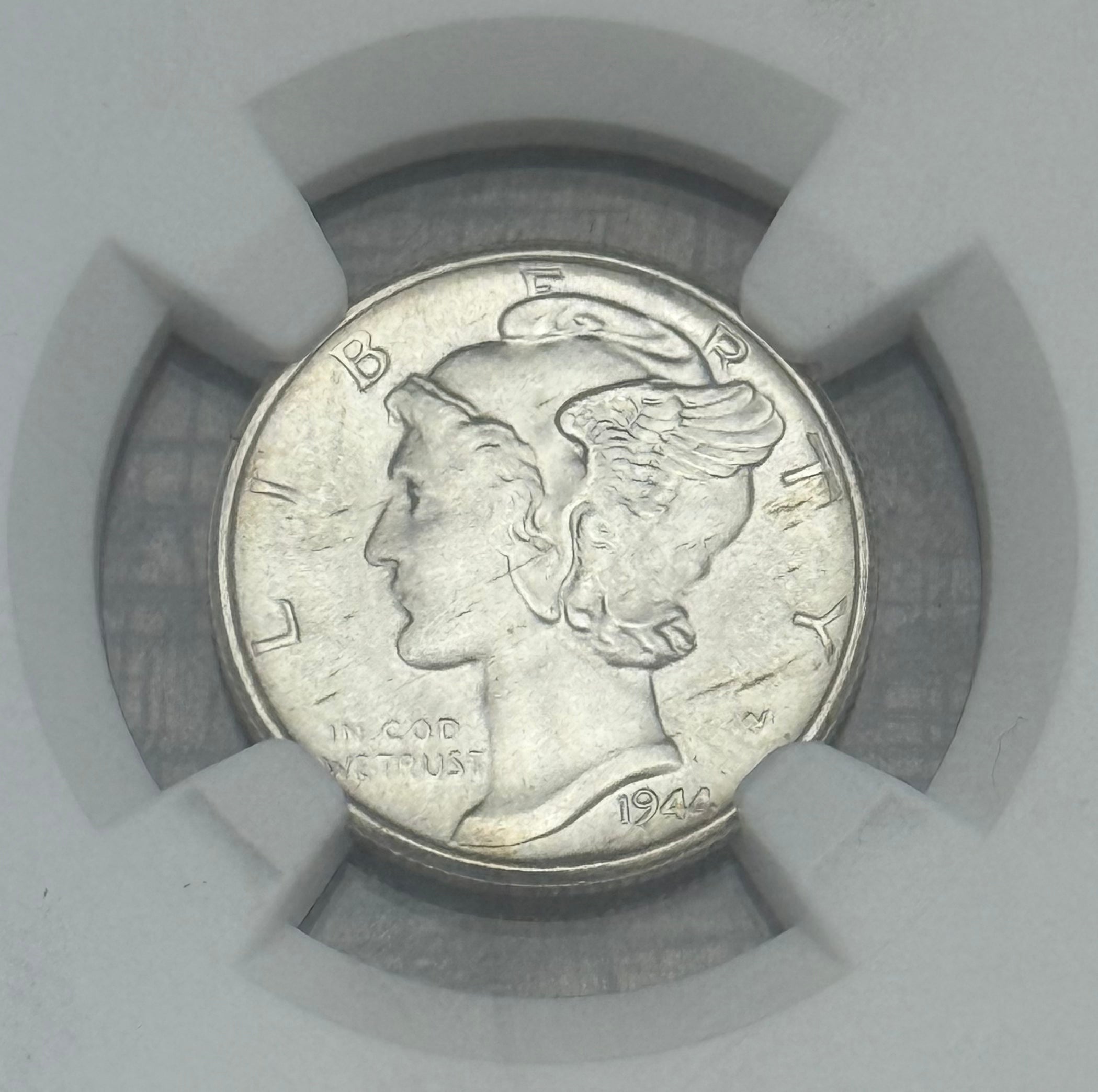 1944-S US 10c Mercury Dime NGC MS65