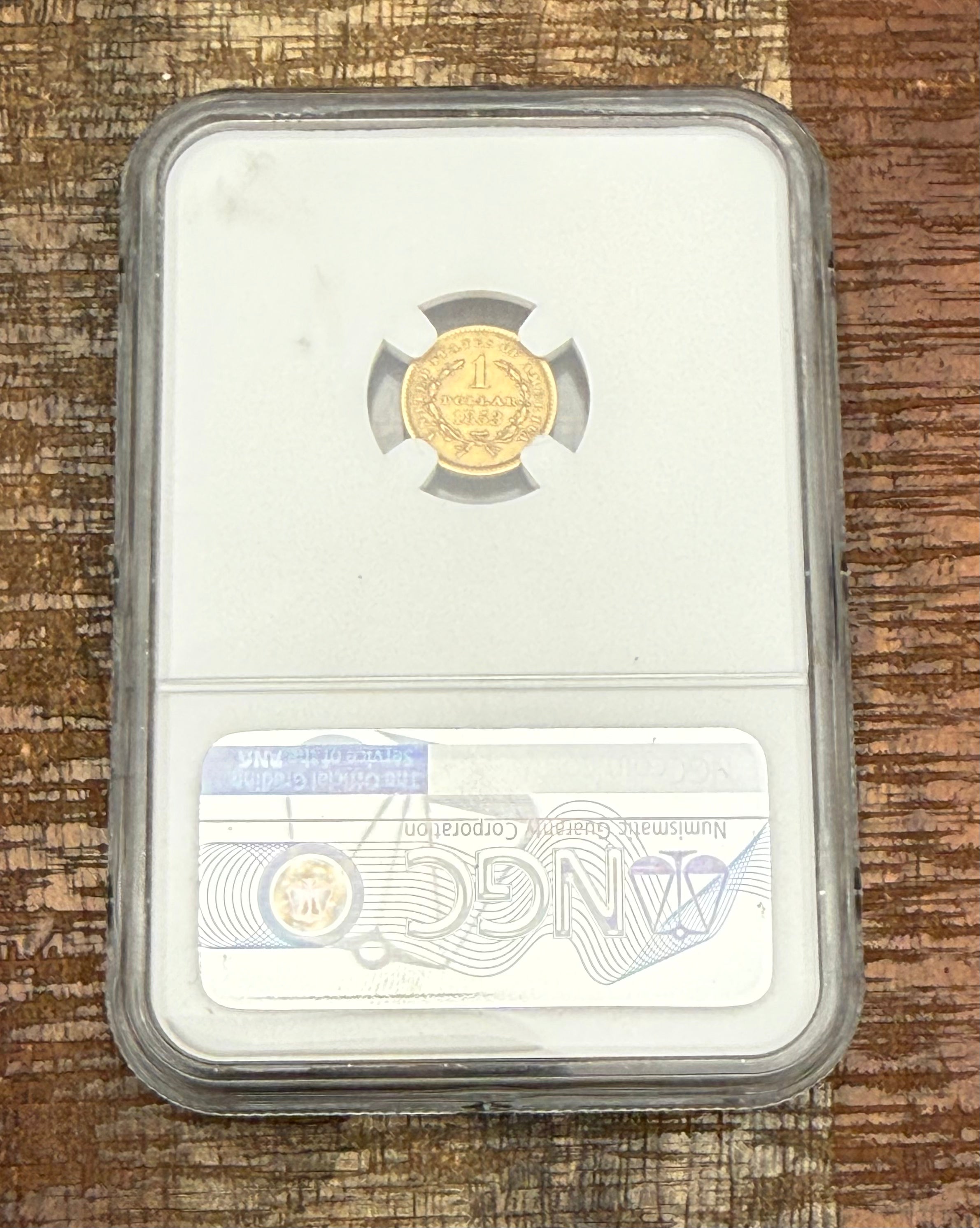 1853 $1 Liberty Head Gold Dollar ~ Type 1 ~ NGC MS60