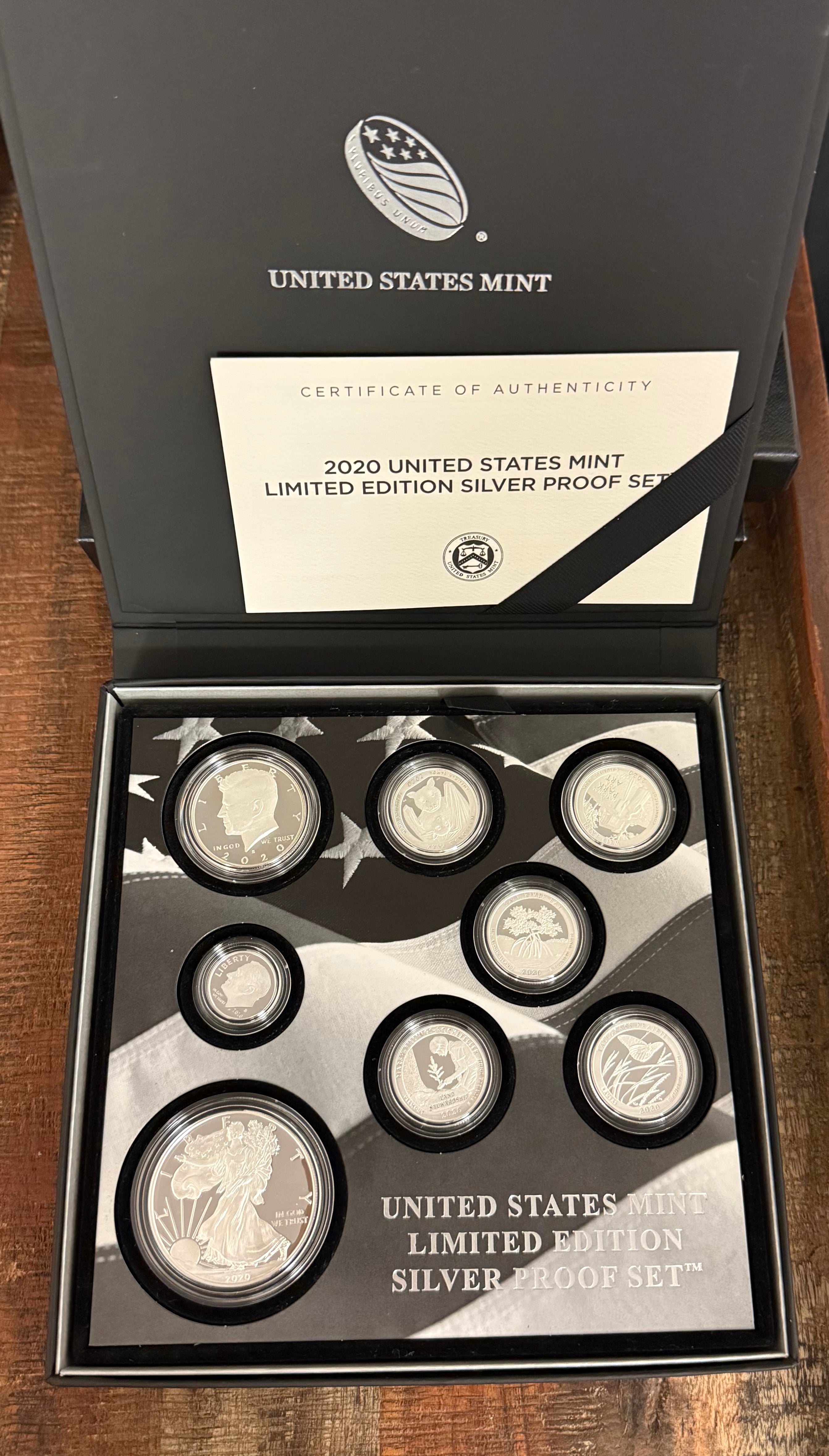2020 United States Mint ~ Limited Edition Silver Proof Set American Eagle Collection