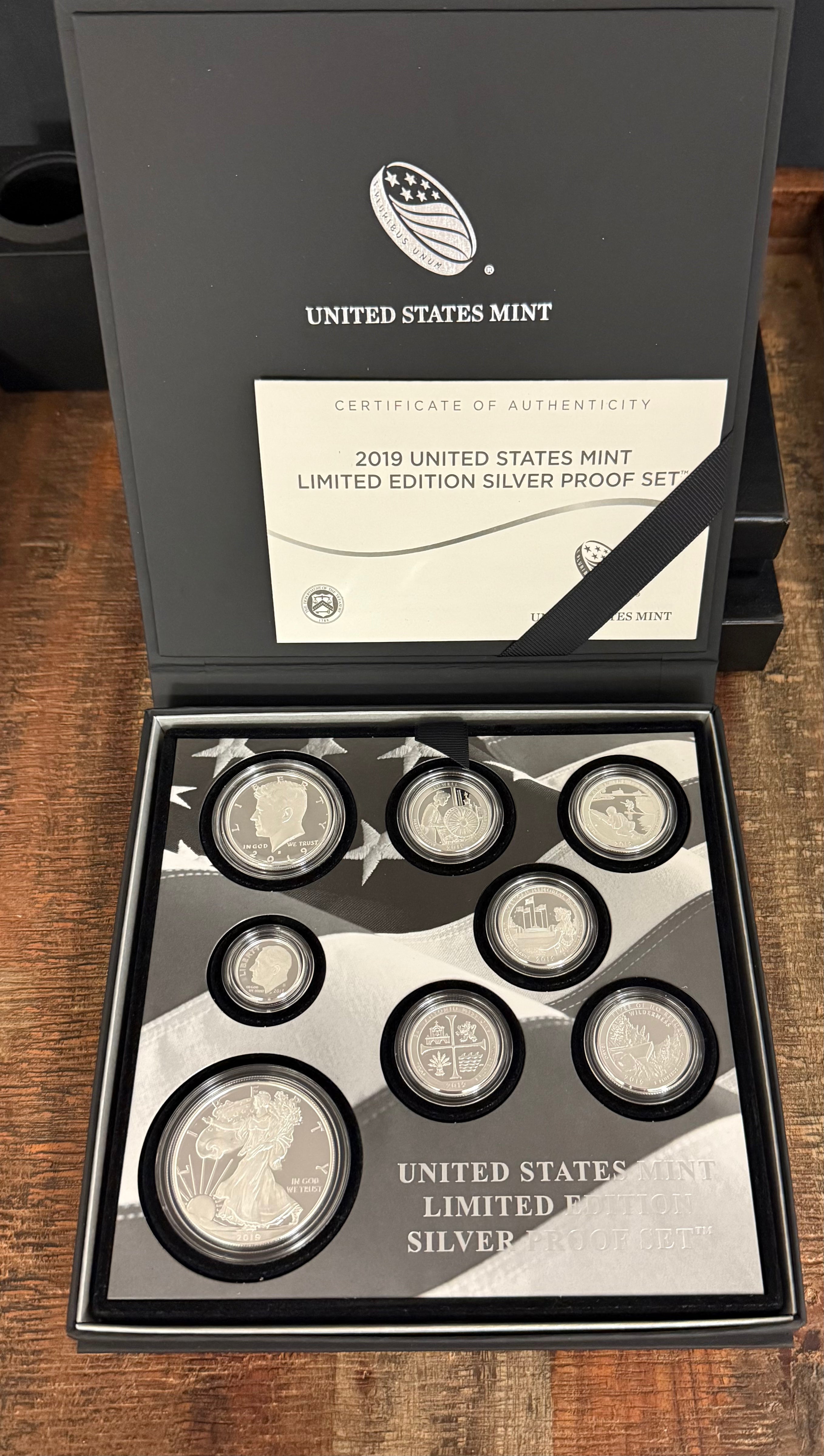 2019 United States Mint ~ Limited Edition Silver Proof Set American Eagle Collection