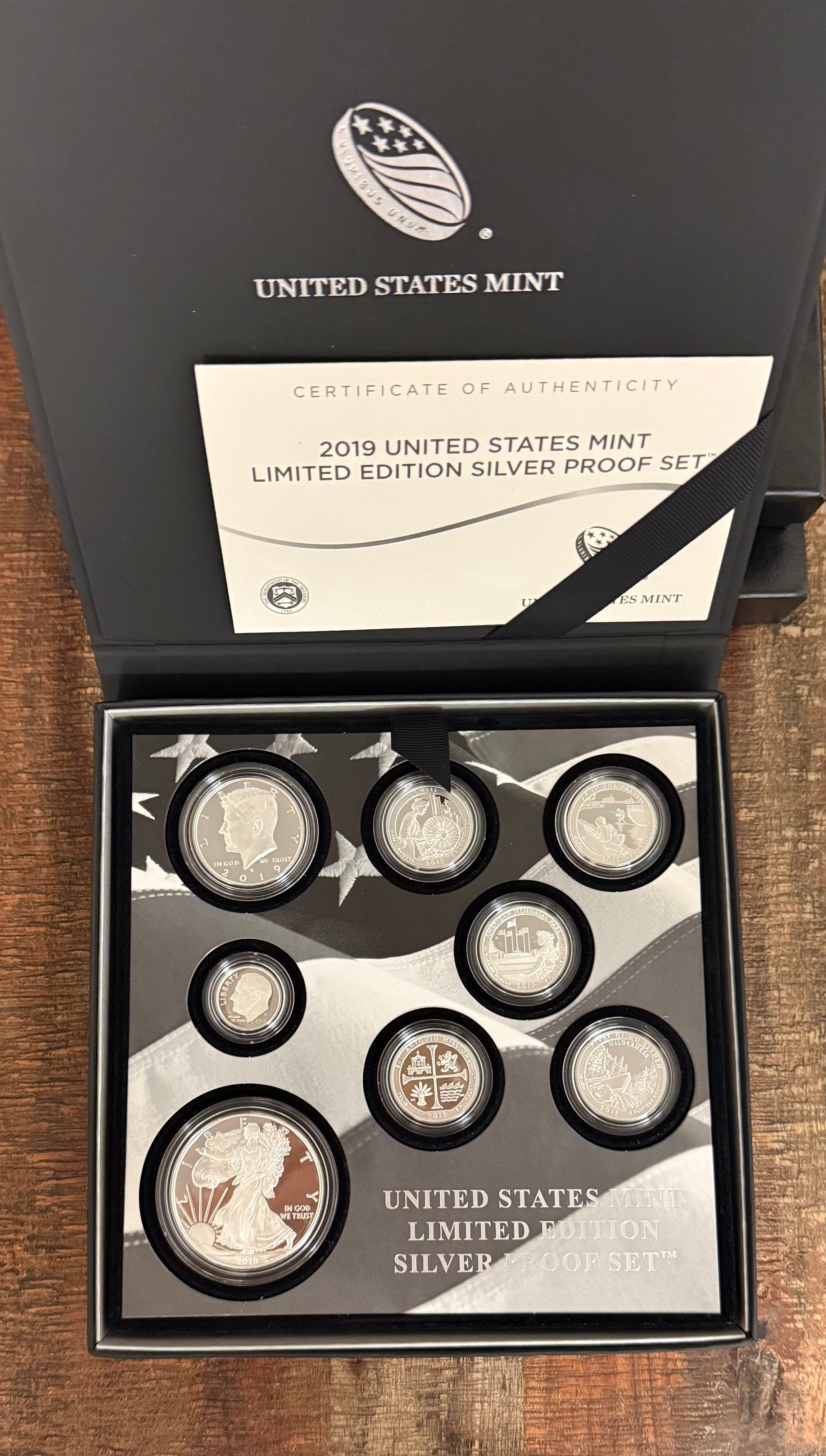 2019 United States Mint ~ Limited Edition Silver Proof Set American Eagle Collection