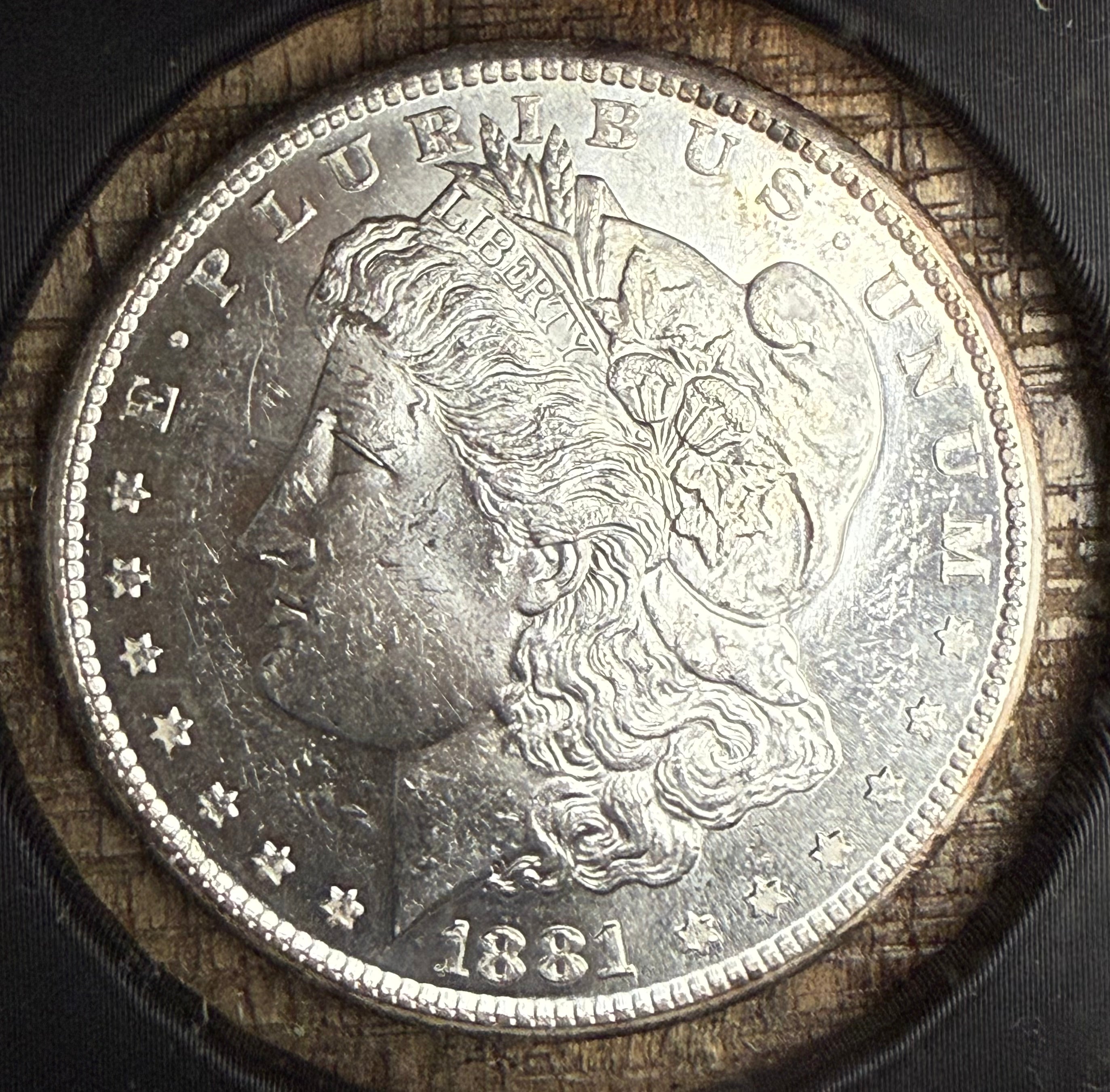 1881-S $1 US Morgan Silver Dollar
