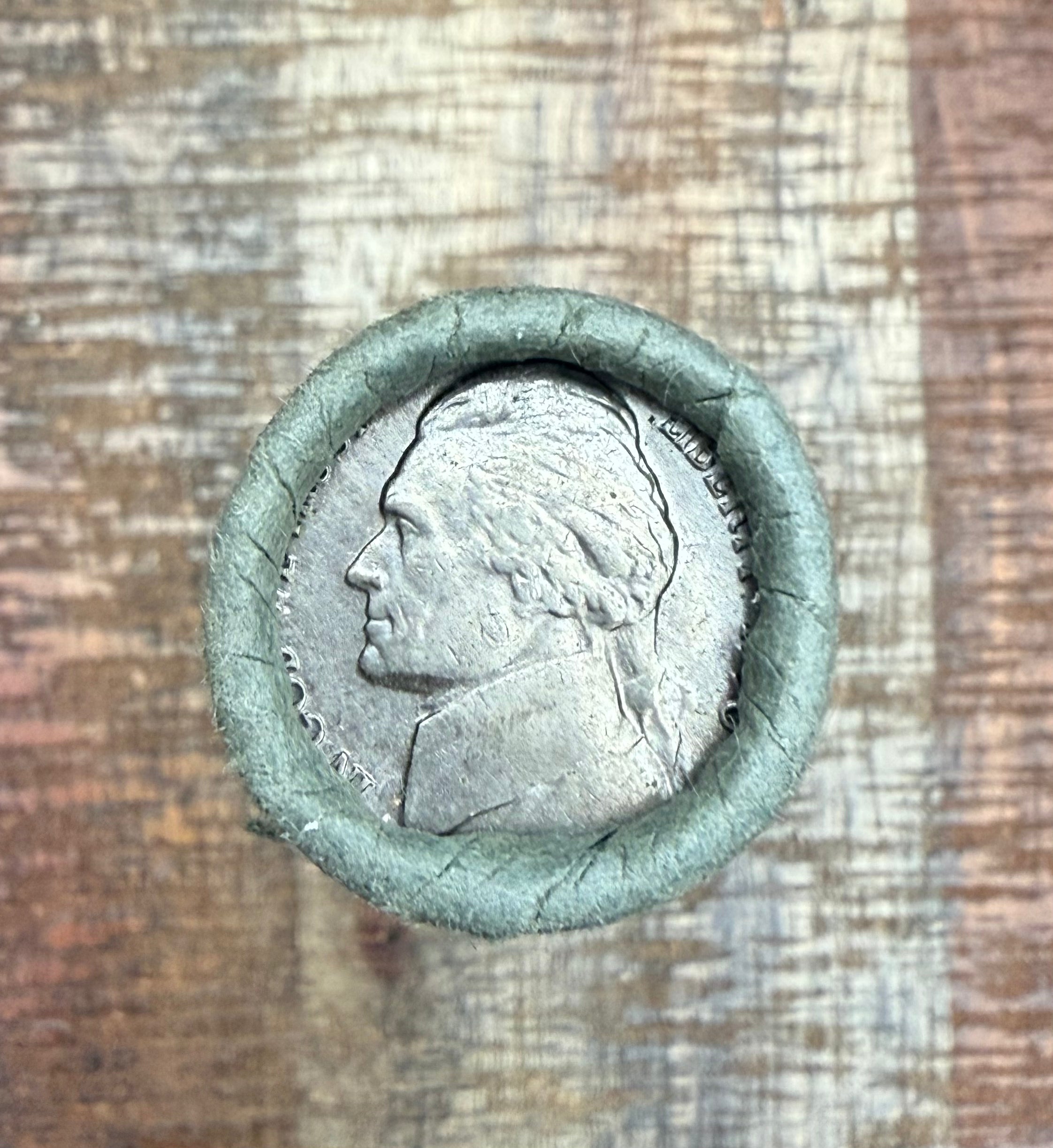 1950-P Jefferson Nickel Roll~GEM BU Rolls of 40~ All Uncirculated in original bank roll