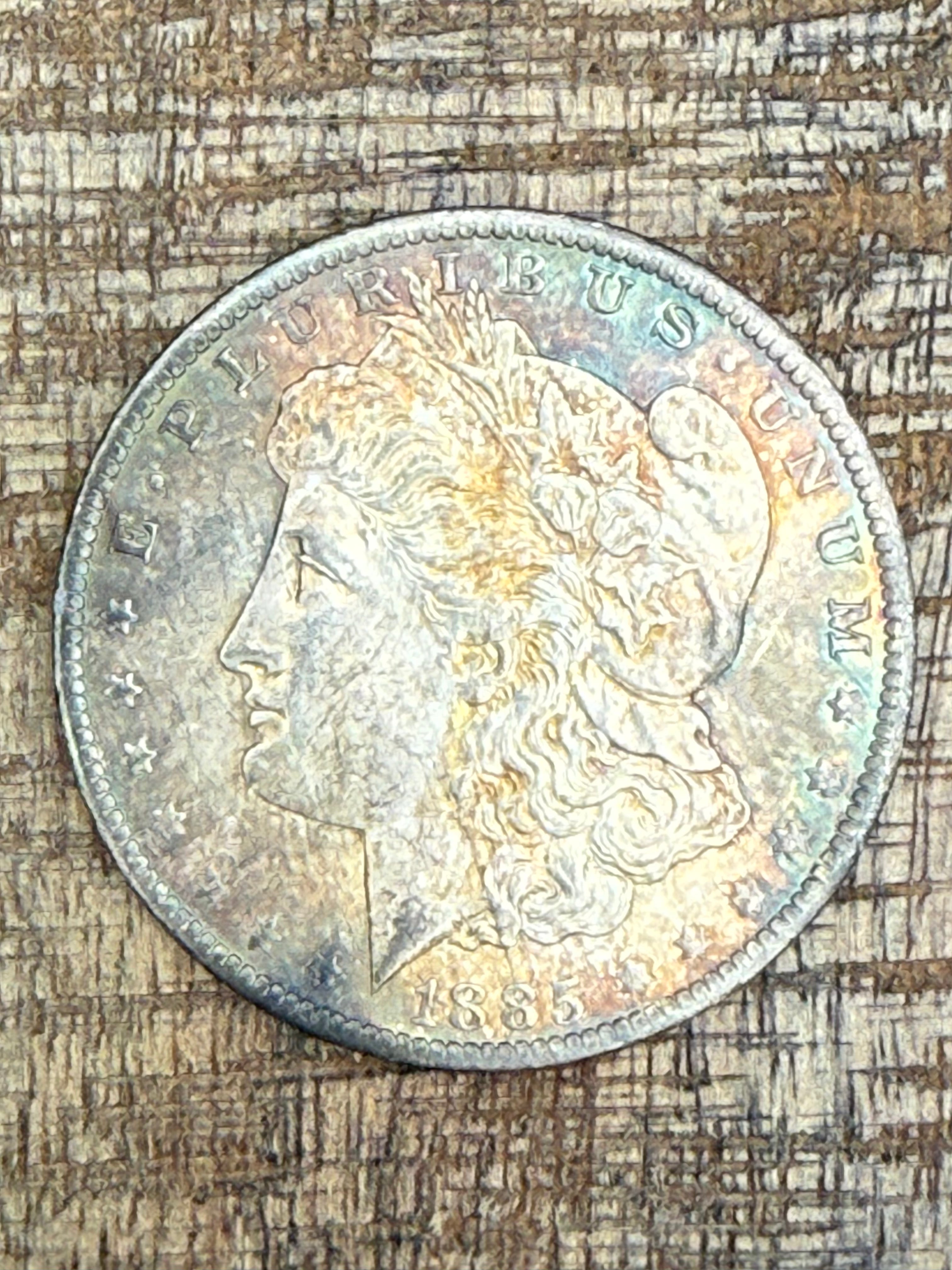 1885-O $1 US Morgan Silver Dollar
