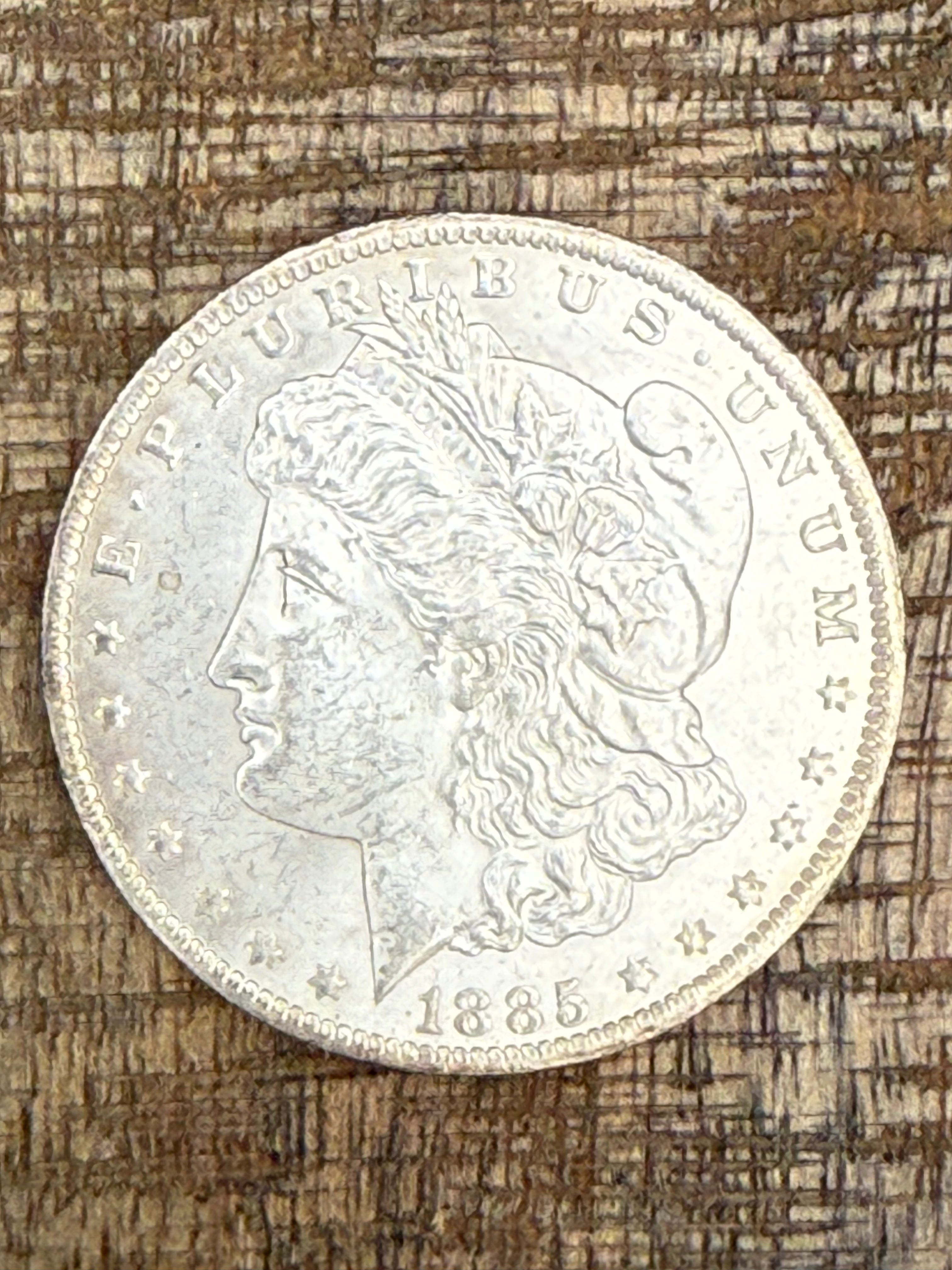 1885-O $1 US Morgan Silver Dollar