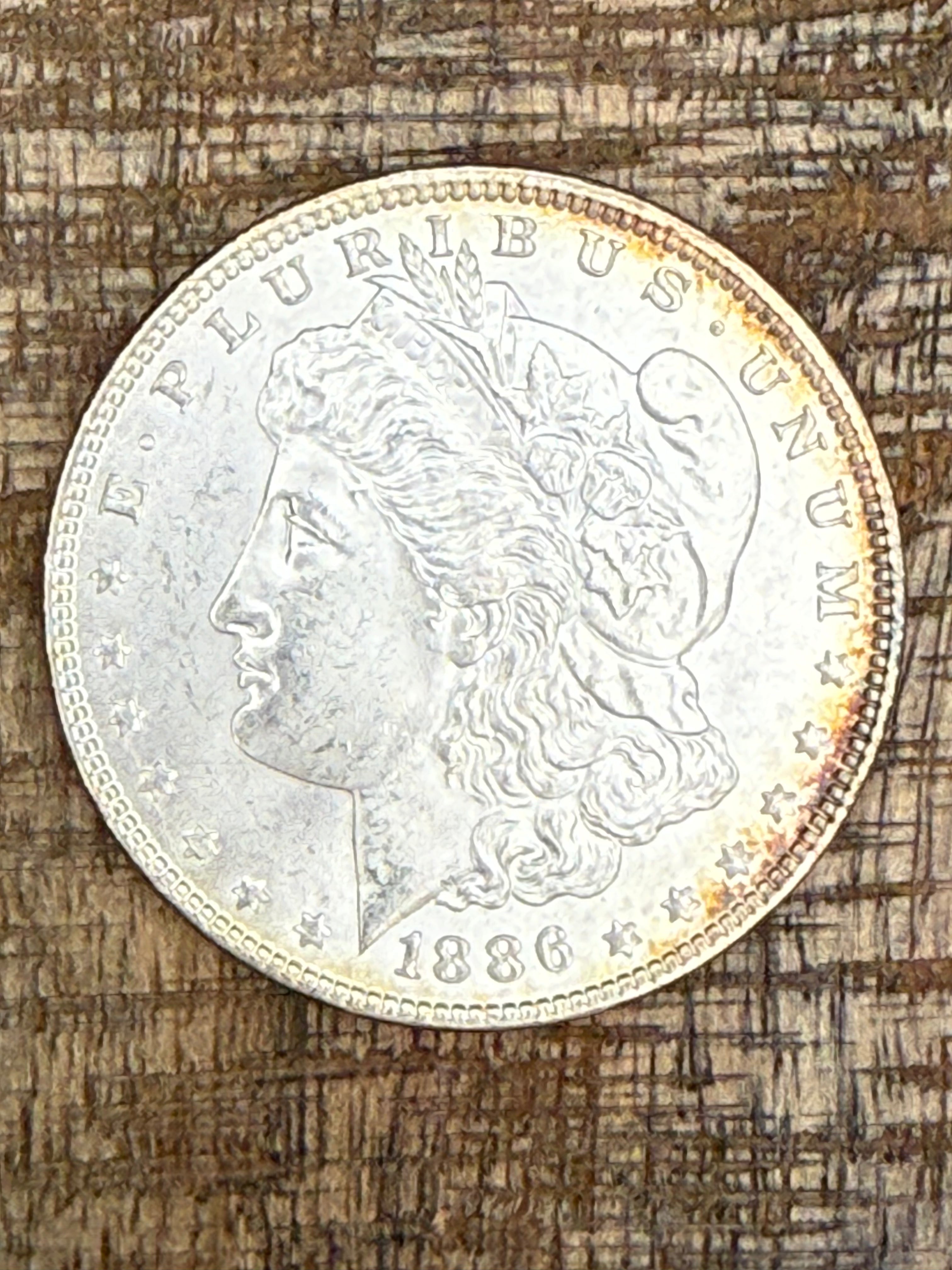 1886 $1 US Morgan Silver Dollar