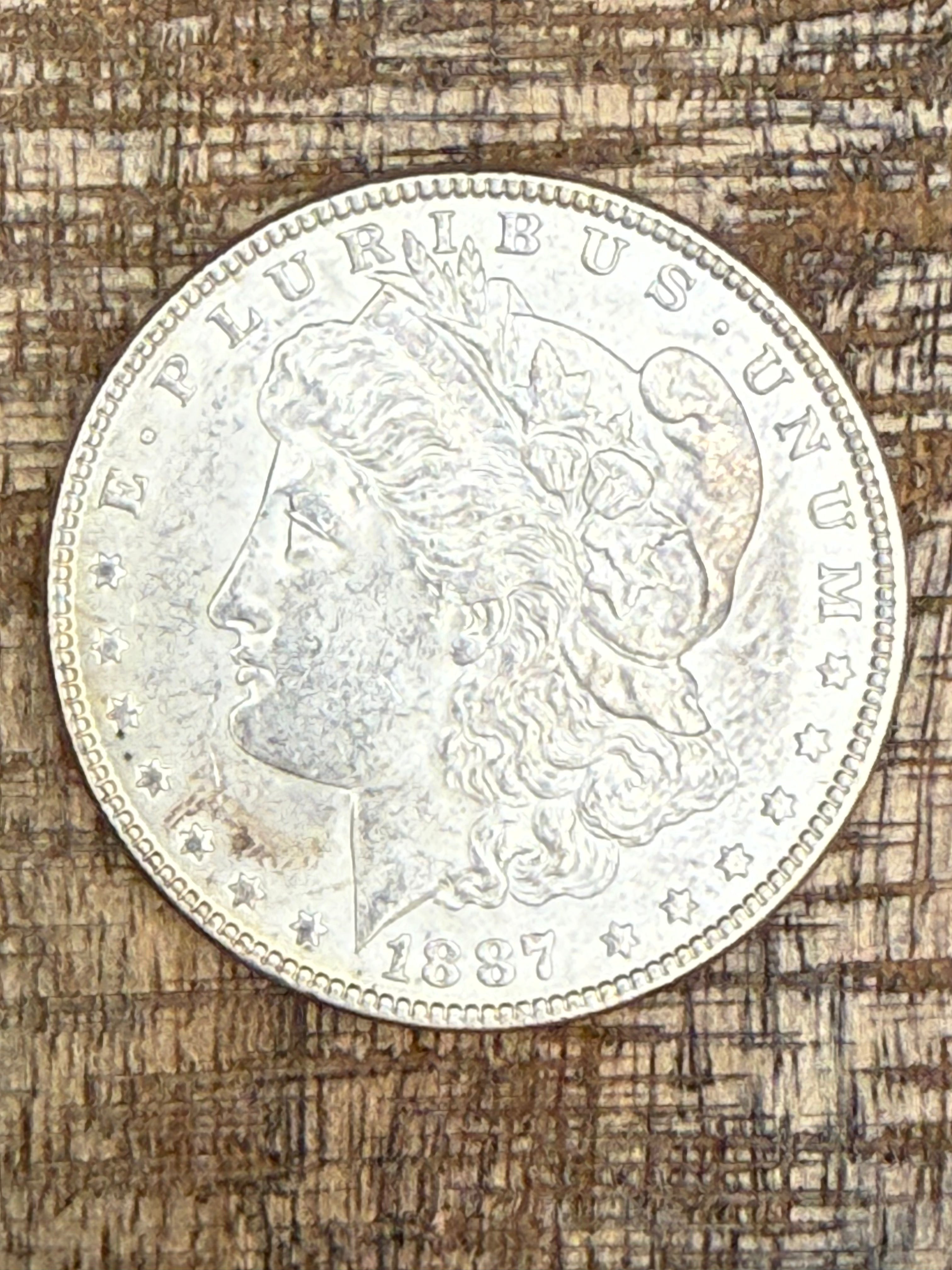 1887 $1 US Morgan Silver Dollar