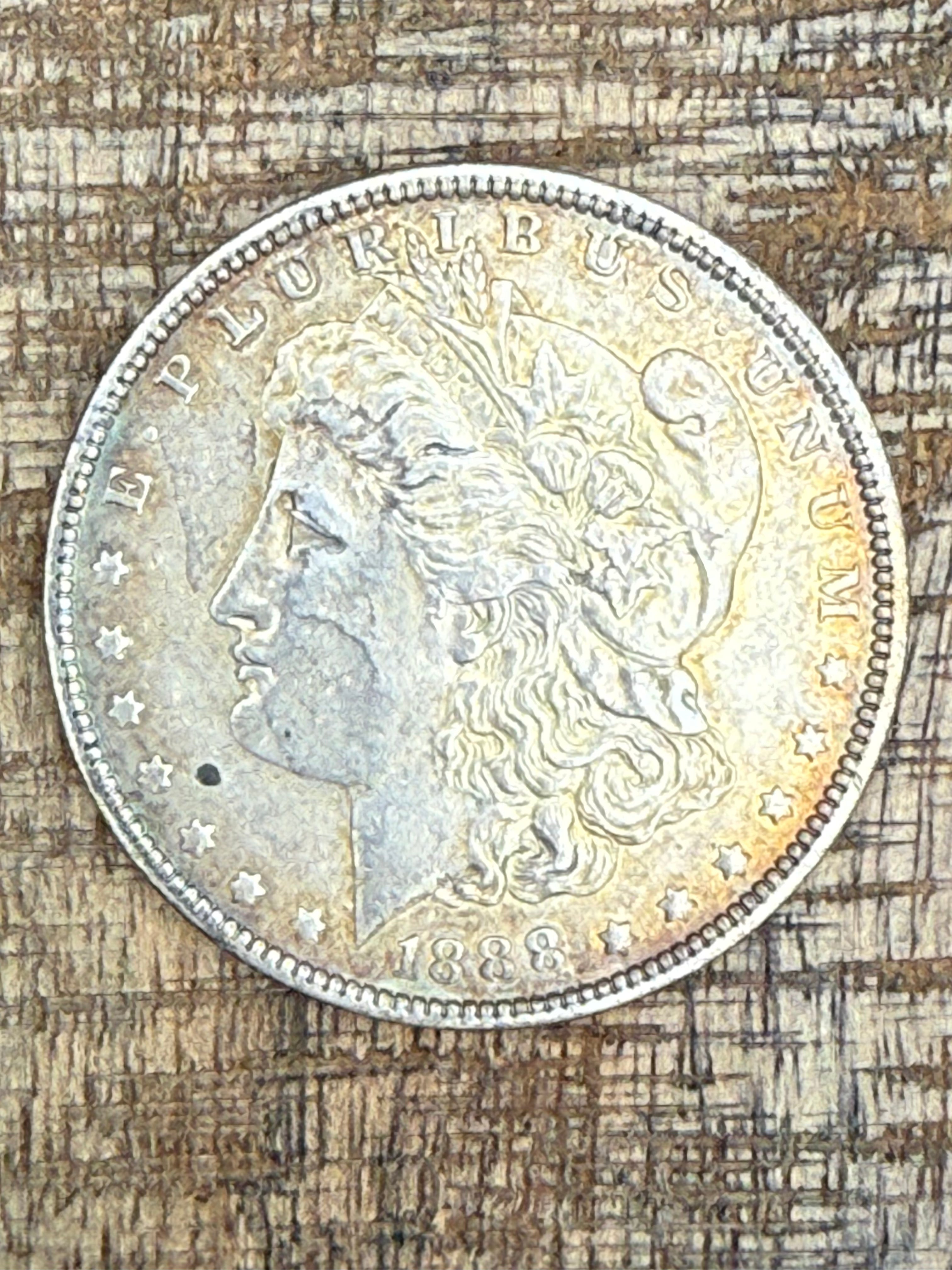 1888-O $1 US Morgan Silver Dollar