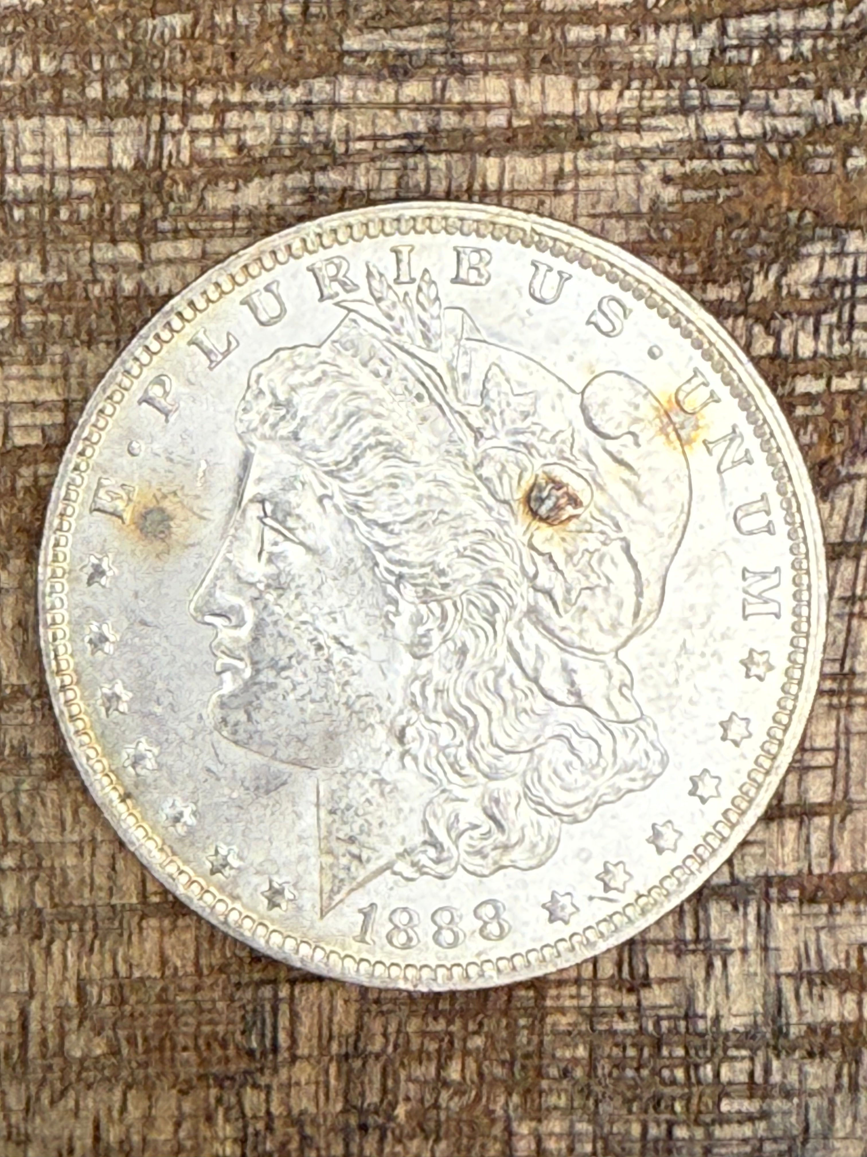 1888-O $1 US Morgan Silver Dollar